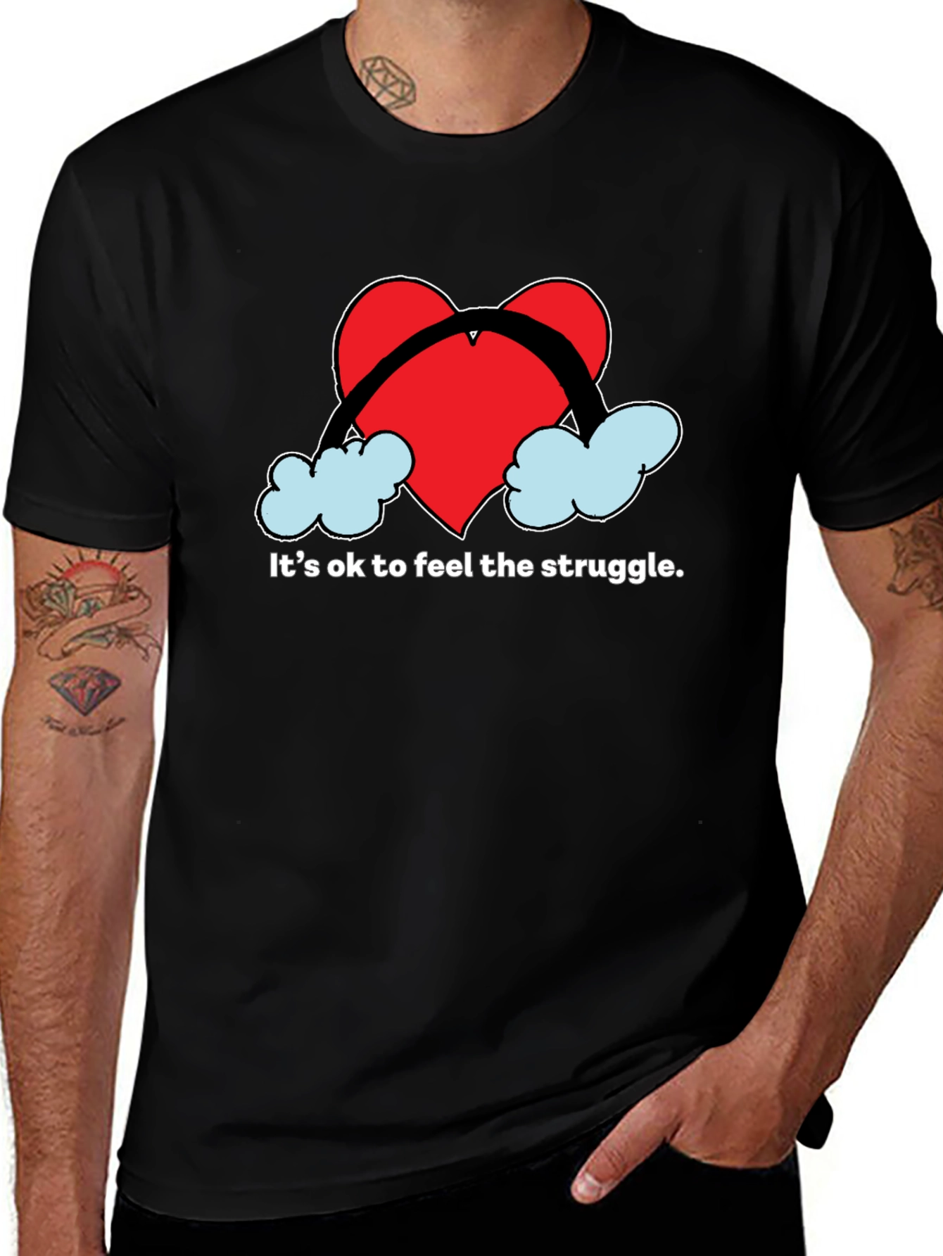 Variant 13 of Comfort Heart Struggle Graphic Tee