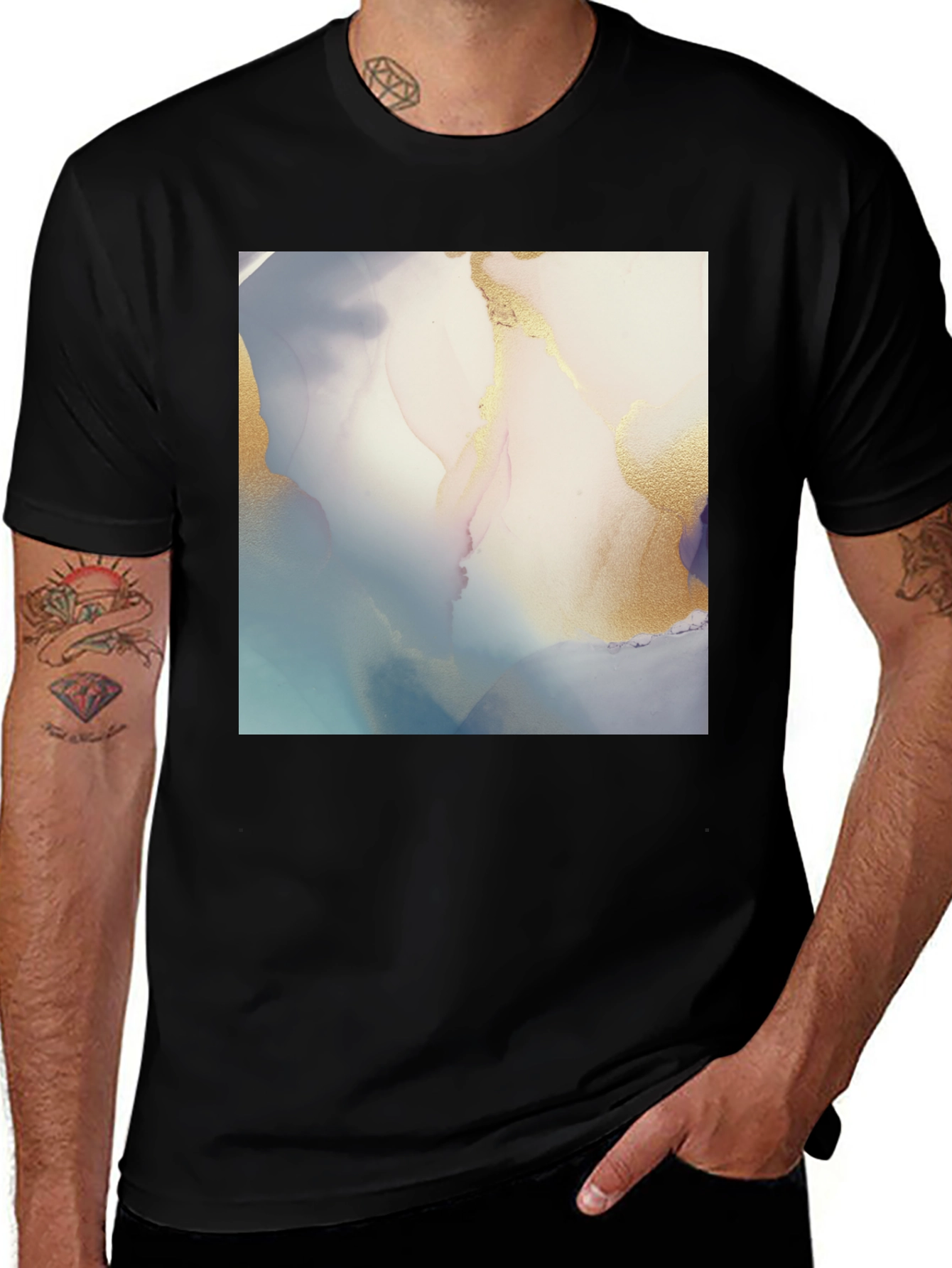 Variant 22 of Abstract Art Graphic Tee - Modern Print T-Shirt