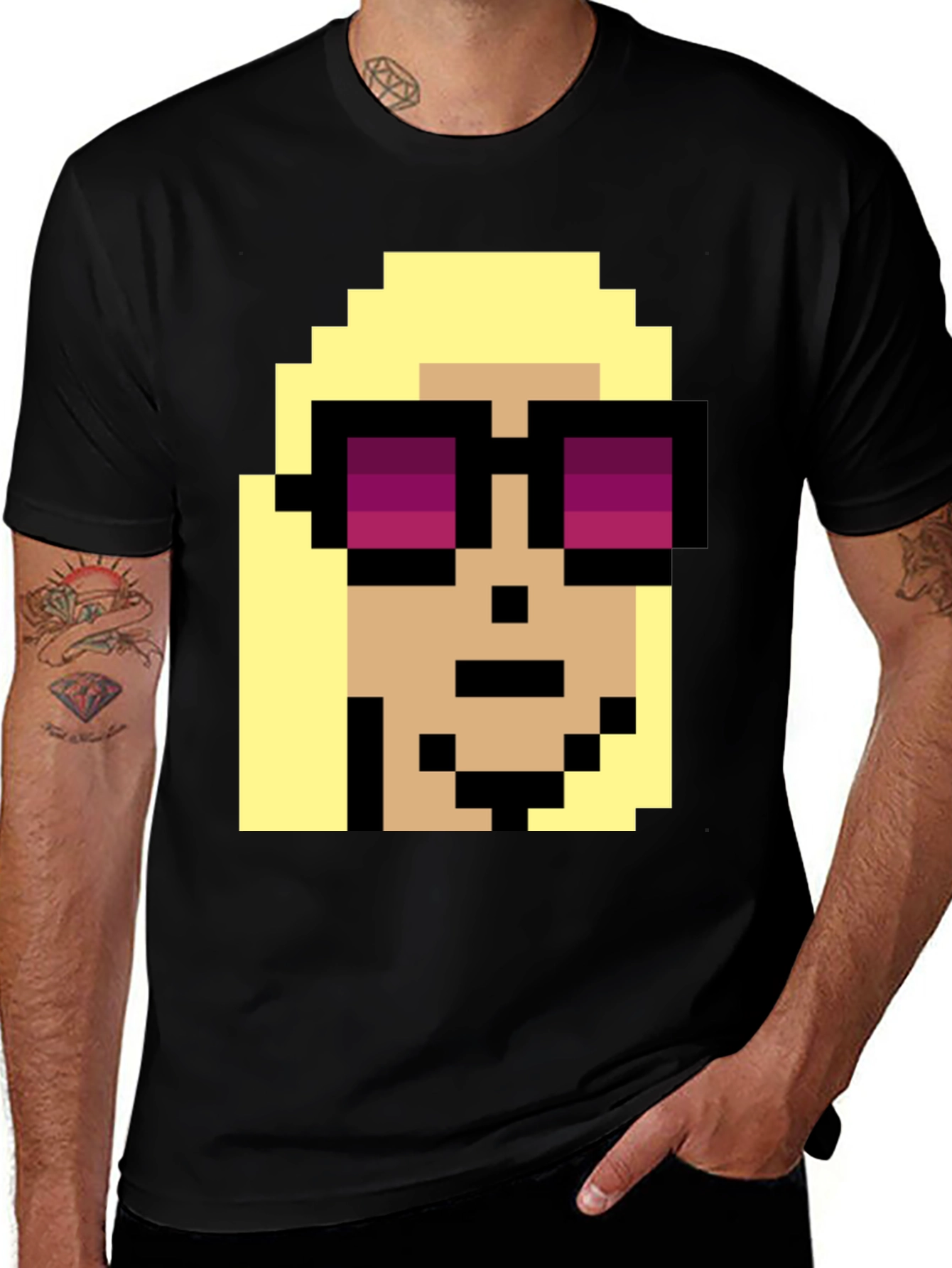 Pixel Art Character T-Shirt - Retro Gaming Style