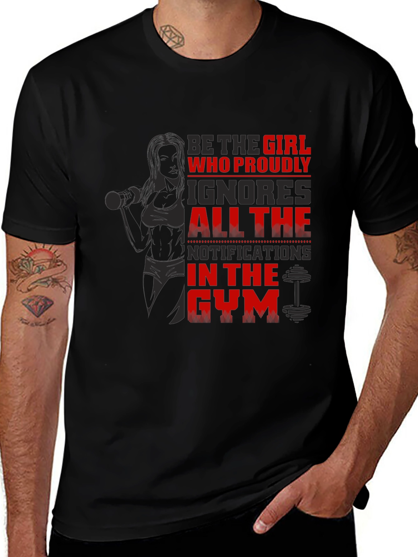 Variant 8 of Gym Motivation T-Shirt