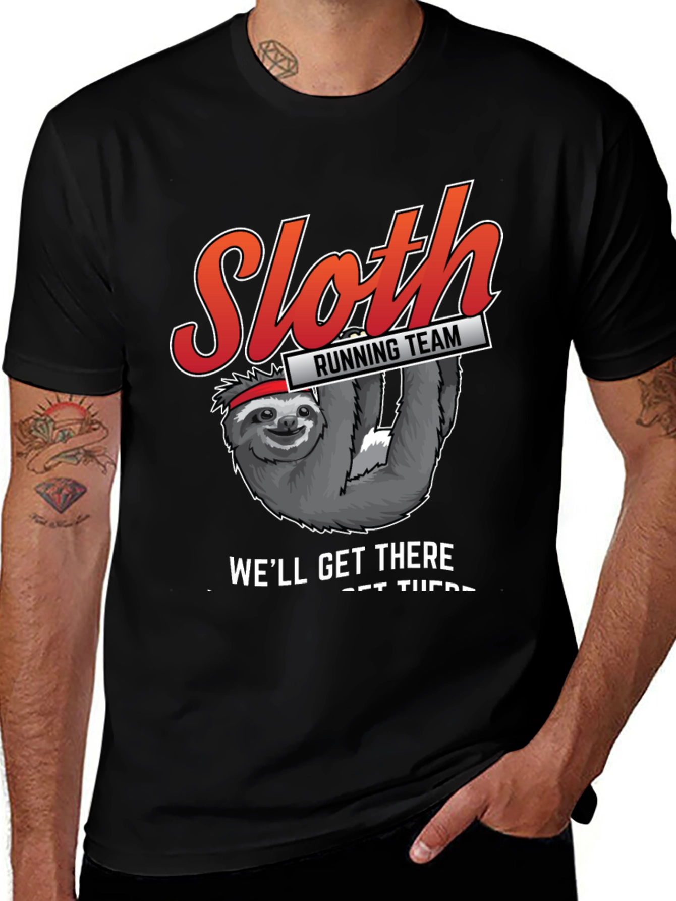 Variant 13 of Sloth Running Team T-Shirt