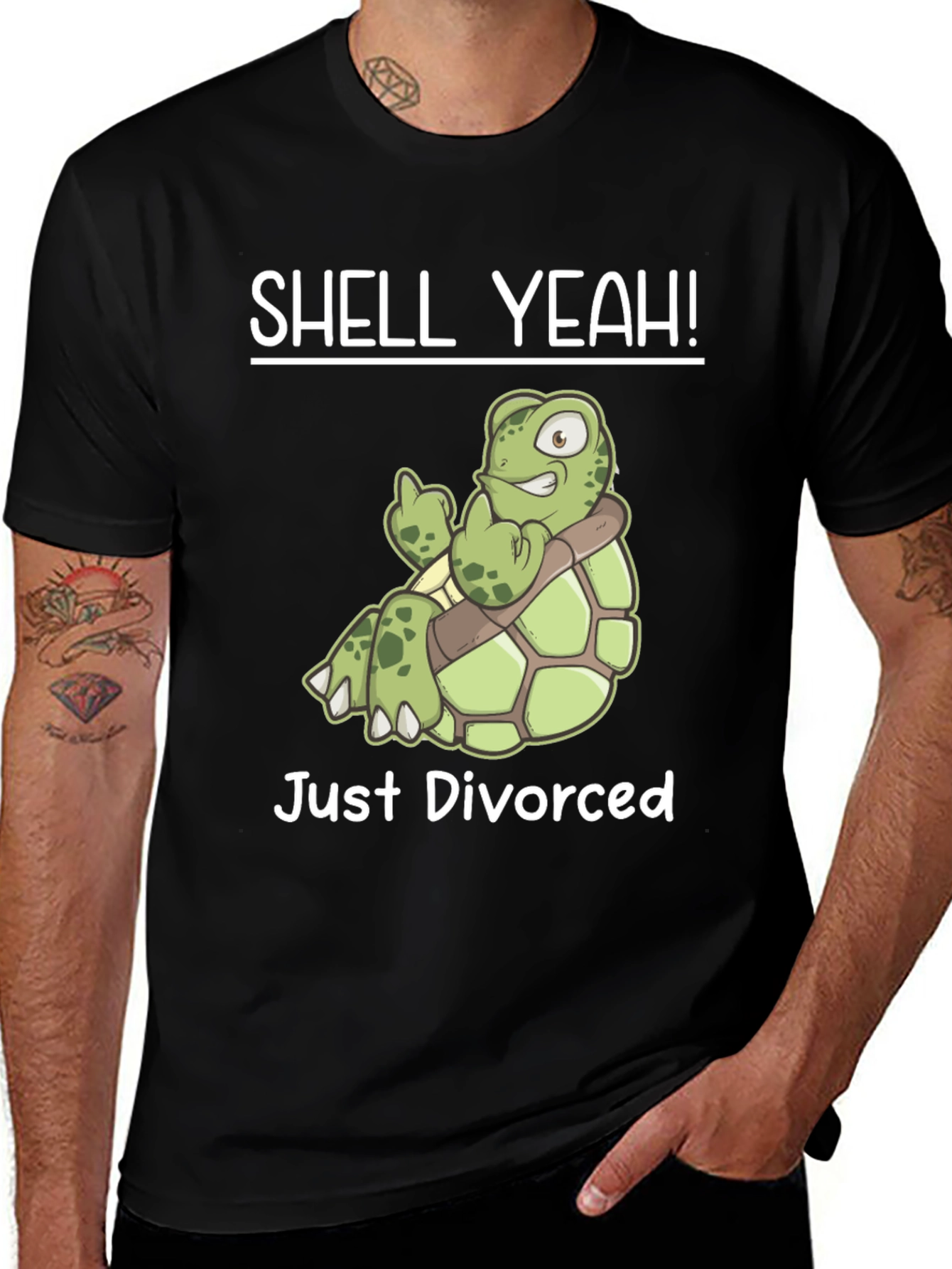 Variant 7 of Shell Yeah! Just Divorced Turtle T-Shirt