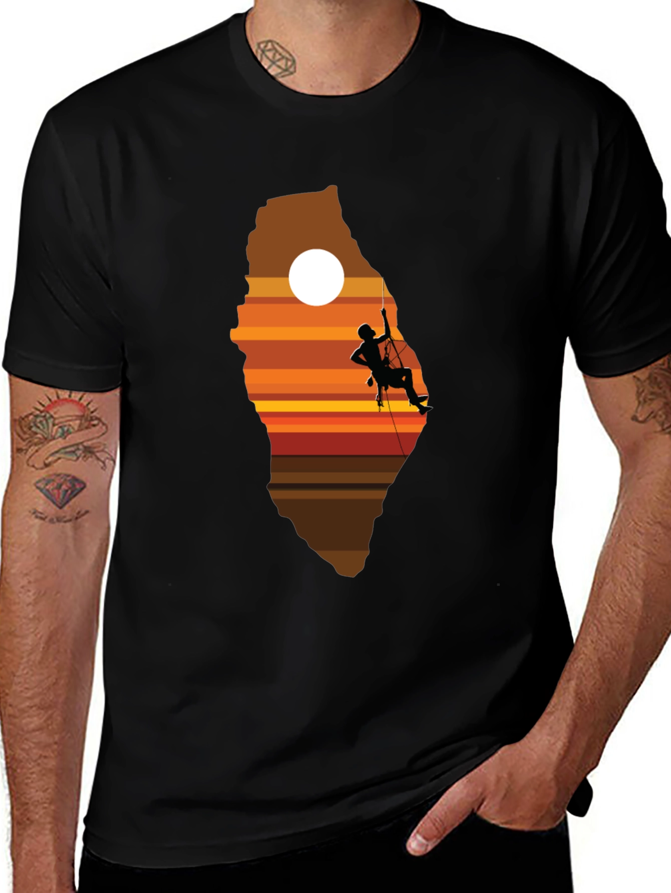 Variant 20 of Climbing Sunset Graphic T-Shirt - Adventure Ready