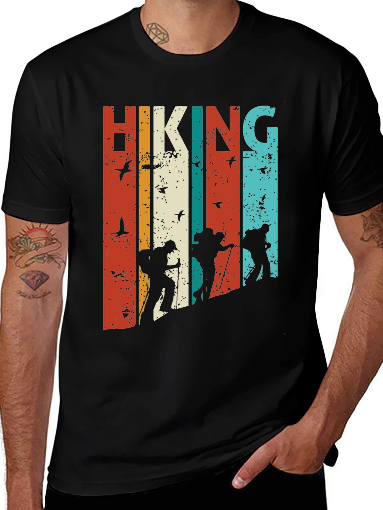 Variant 20 of Retro Hiking Graphic T-Shirt - Adventure Awaits!