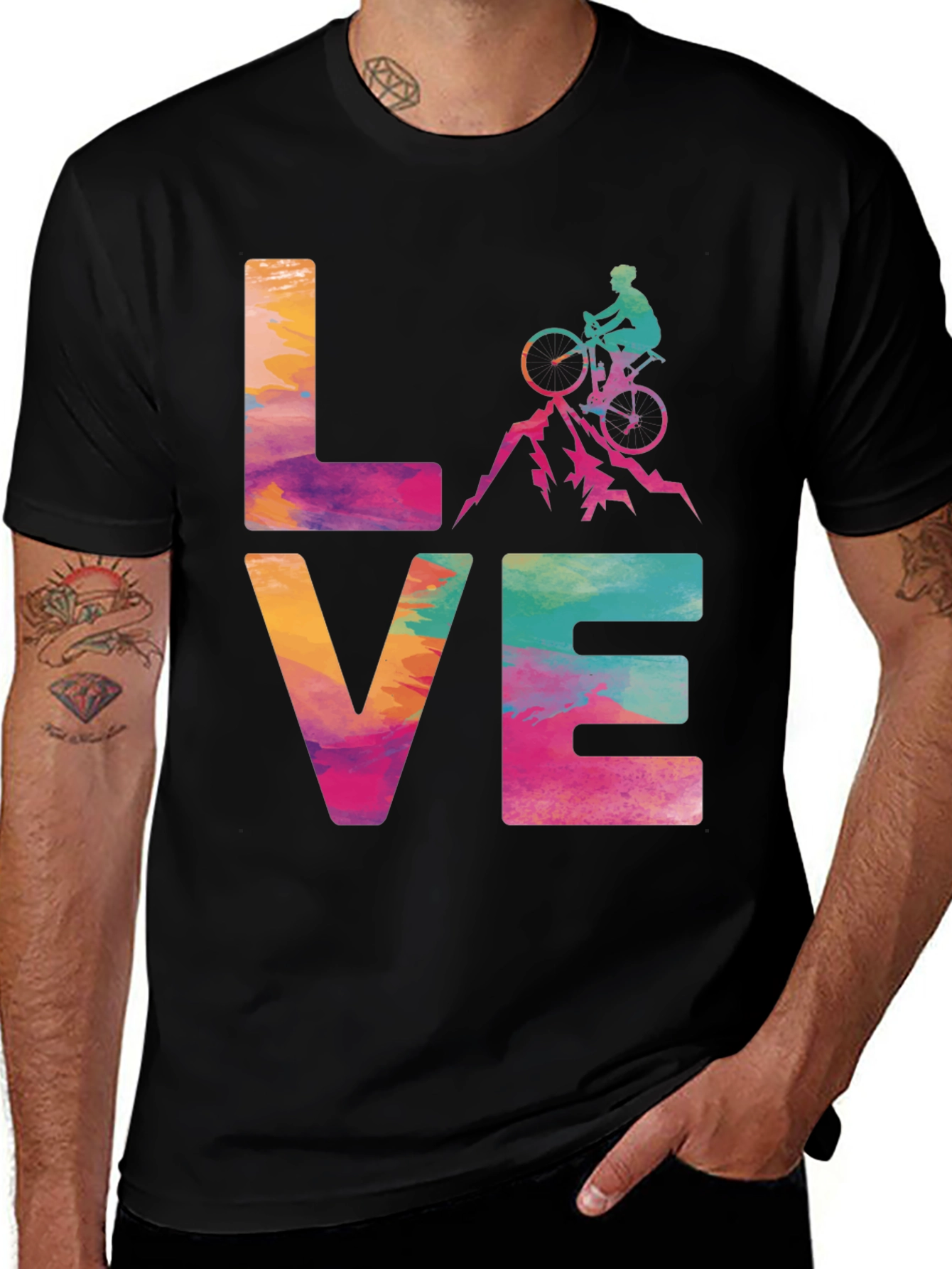 Variant 28 of Love Mountain Biking Graphic Tee