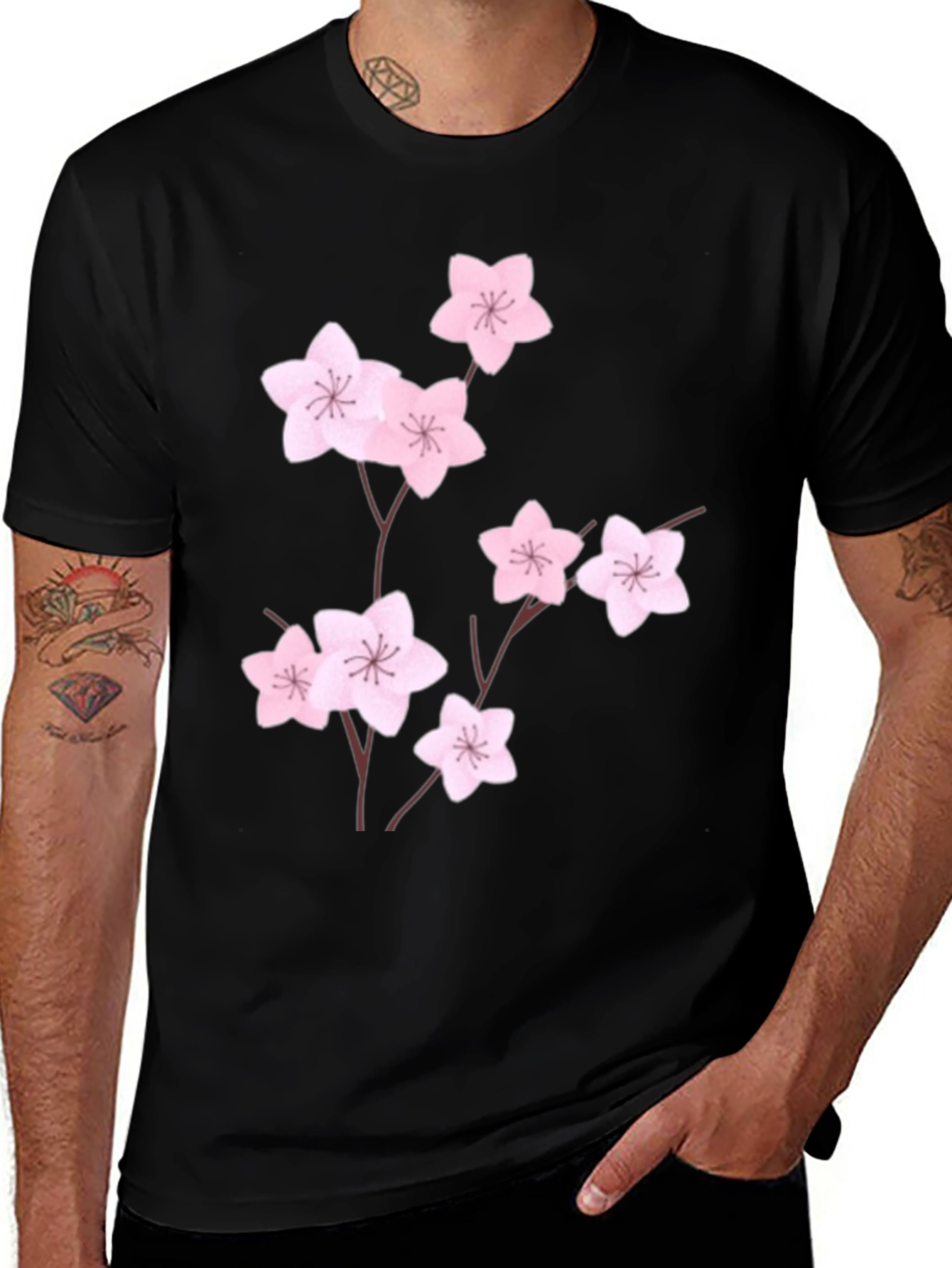 Cherry Blossom T-Shirt - Stylish Floral Design