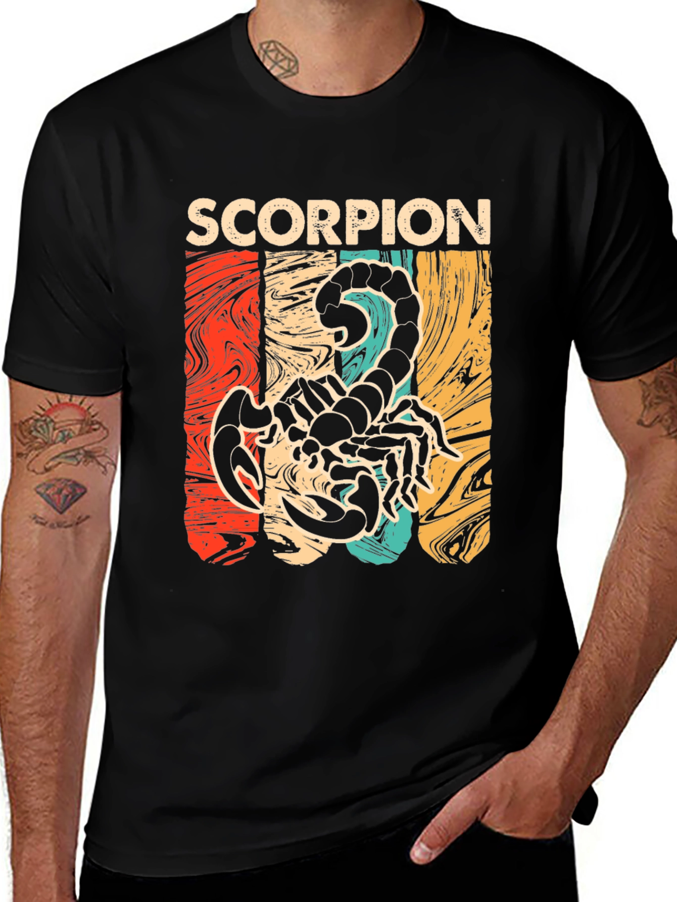 Variant 20 of Vintage Scorpion Graphic T-Shirt, Zodiac Tee
