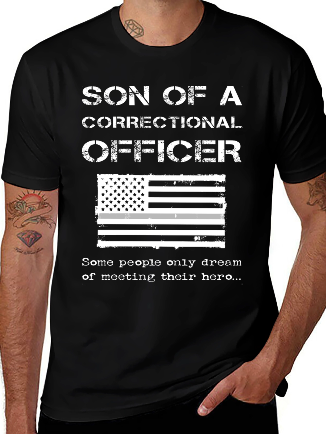 Variant 7 of Correctional Officer Son T-Shirt Hero Pride