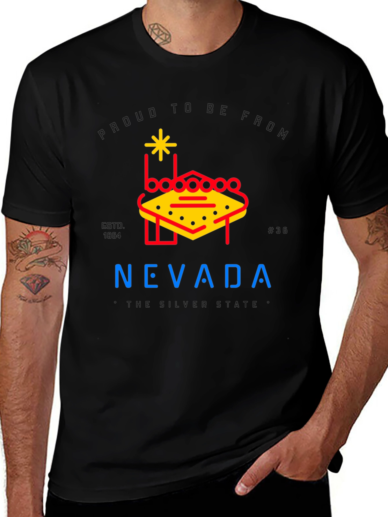 Variant 22 of Nevada State Pride Graphic Tee
