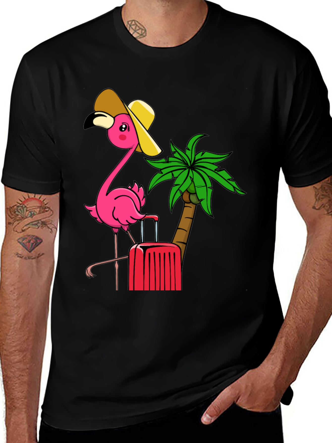 Variant 2 of Flamingo Vacation T-Shirt