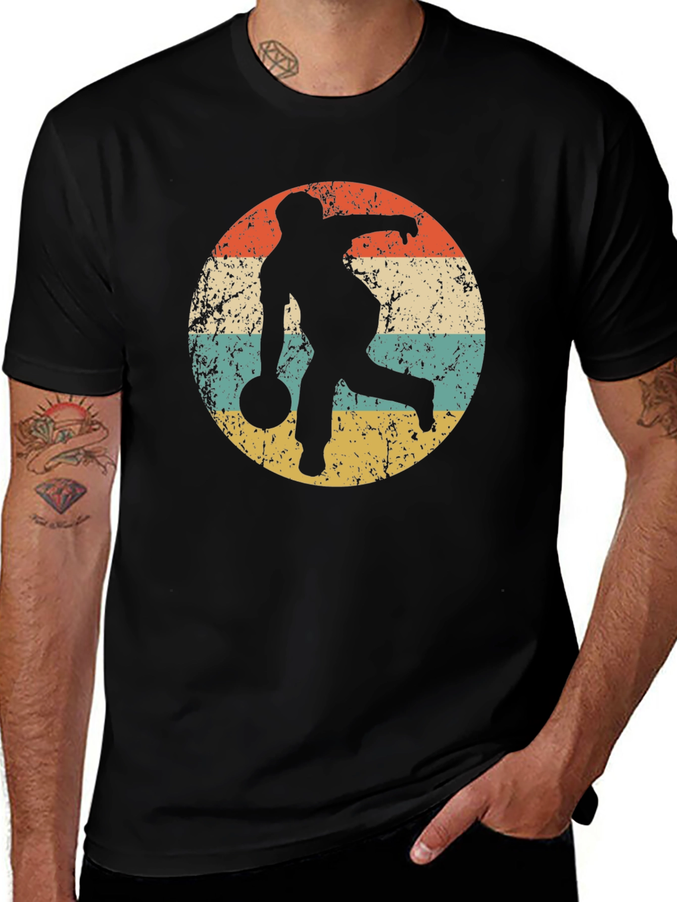 Retro Bowling T-Shirt - Strike Design