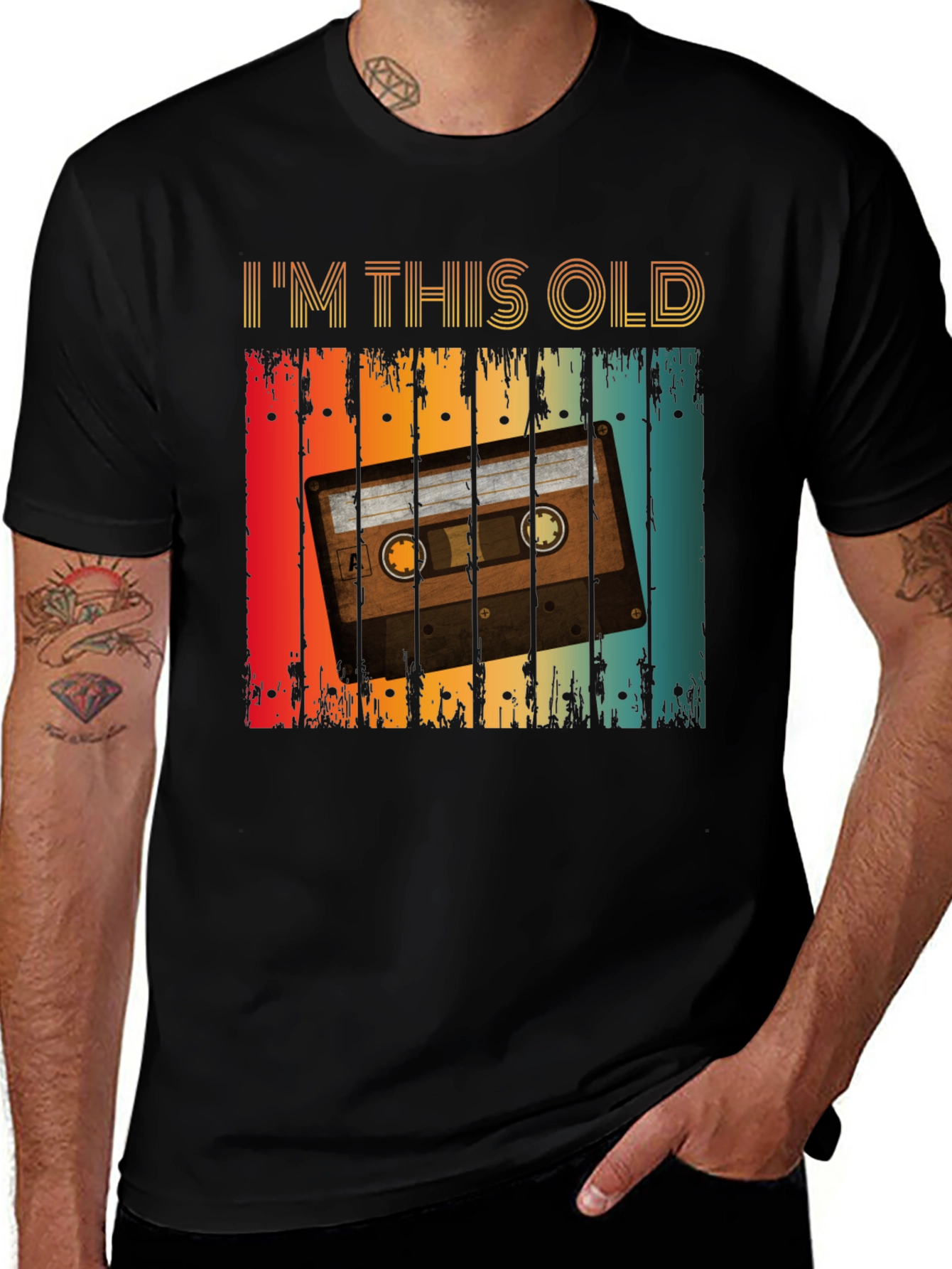 Variant 2 of Retro Cassette Tape T-Shirt - I'm This Old