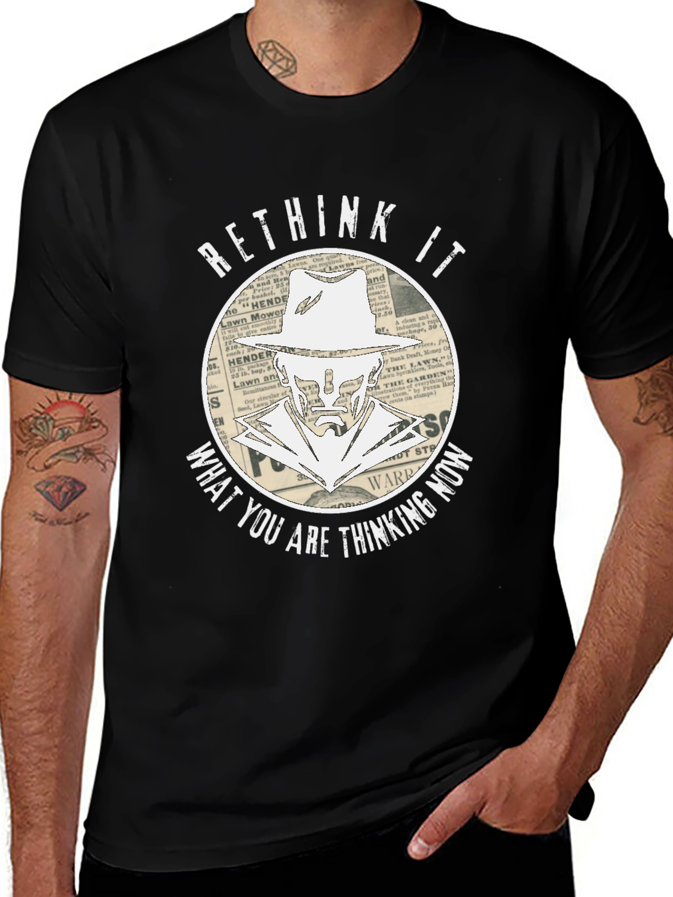 Variant 22 of Rethink It Graphic T-Shirt - Stylish Design