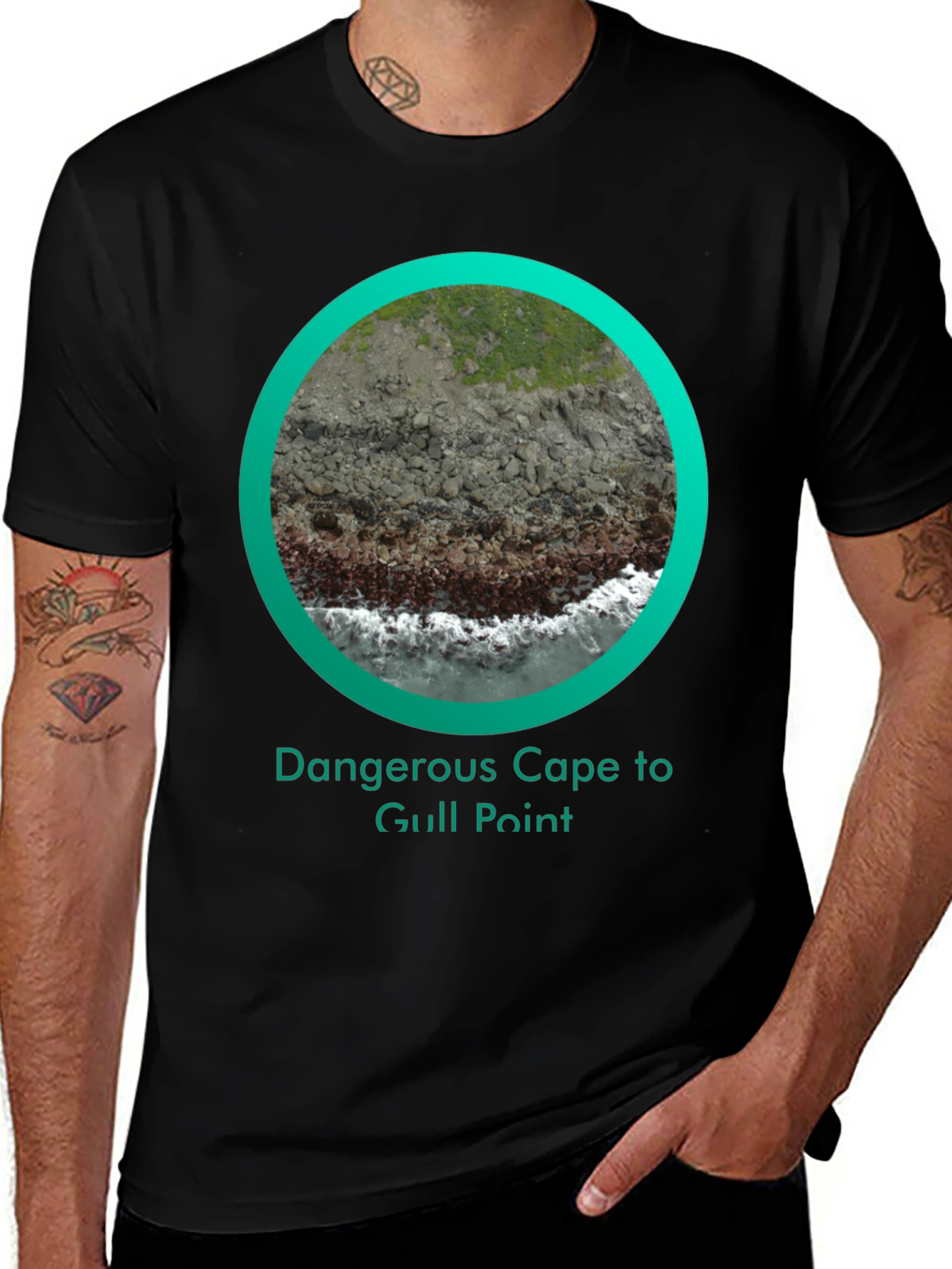 Variant 23 of Dangerous Cape to Gull Point Graphic Tee