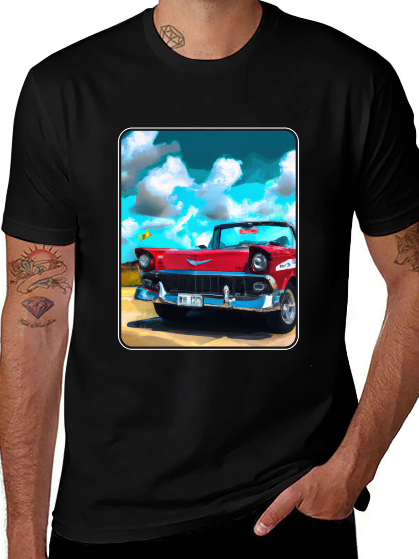 Variant 18 of Classic Car Graphic Tee - Cool Ride Shirt