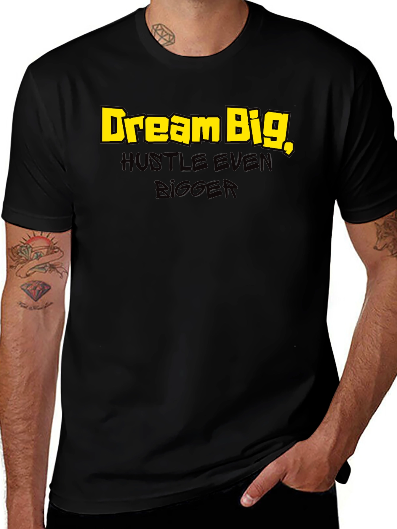 Variant 4 of Dream Big Graphic Tee - Black