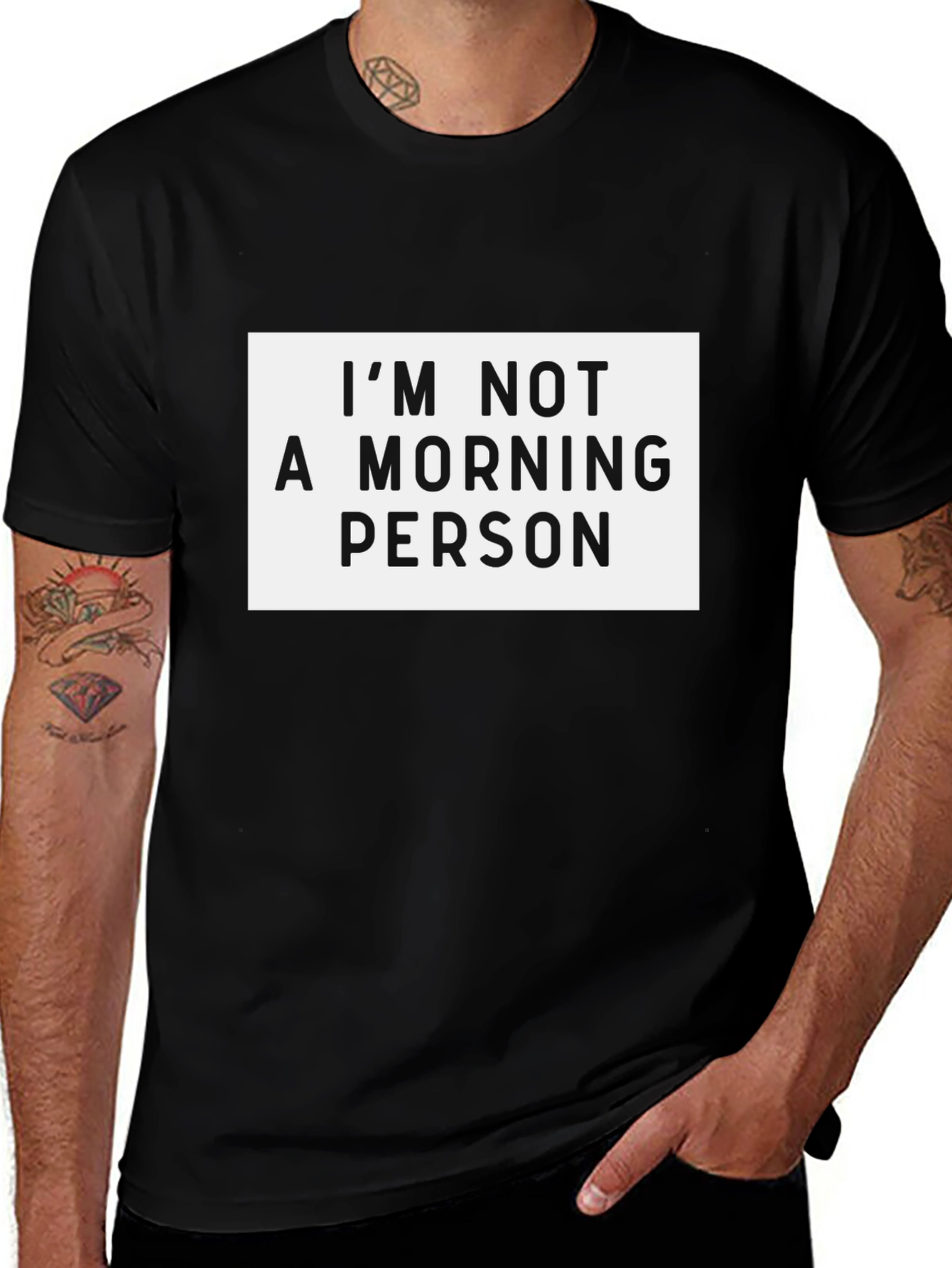 Variant 2 of I'm Not A Morning Person Graphic T-Shirt