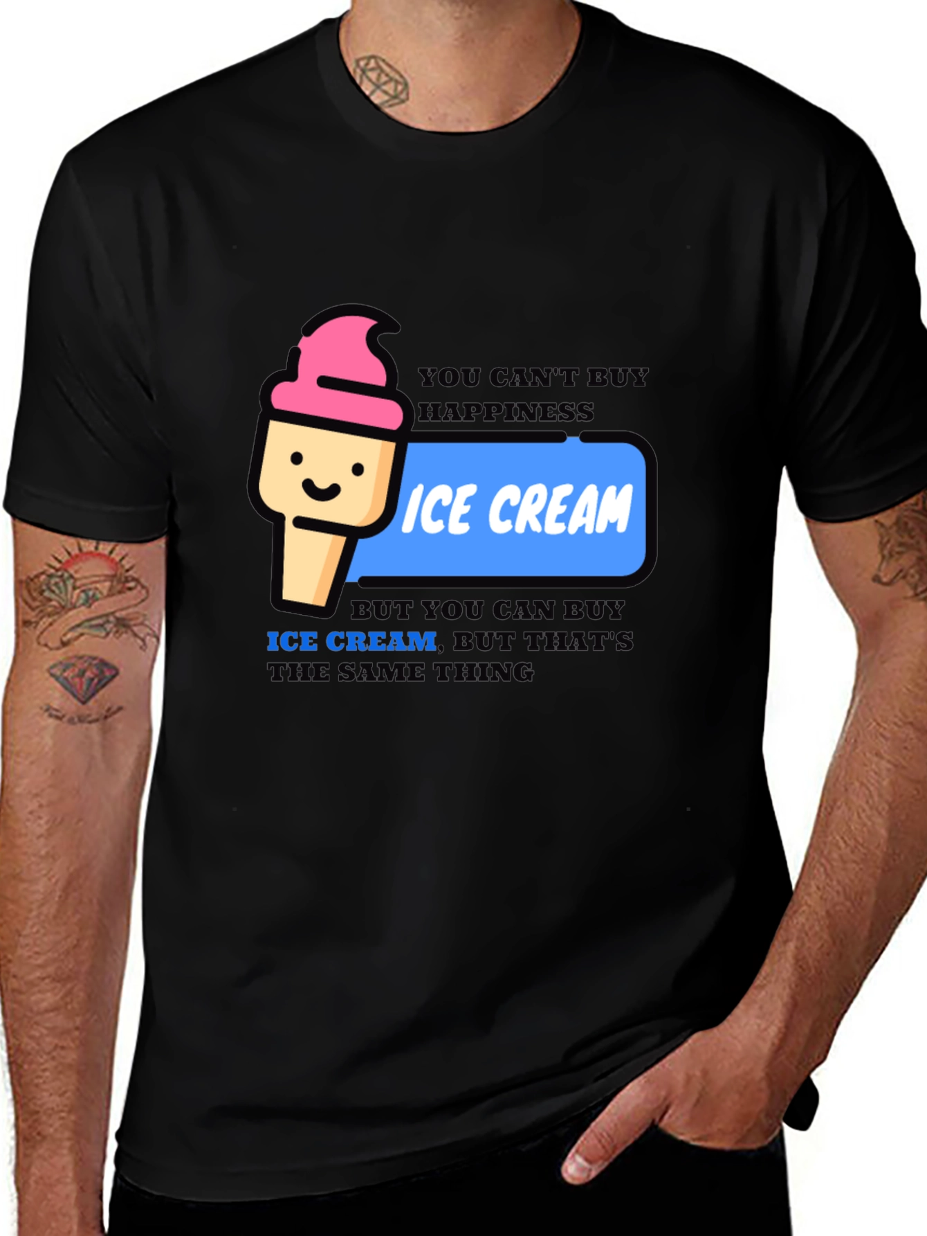 Variant 16 of Ice Cream Happiness T-Shirt