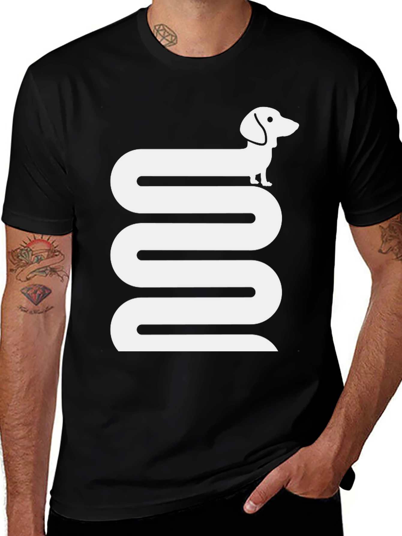 Variant 10 of Dachshund Dog Graphic Tee - Funny Weiner Dog T-Shirt