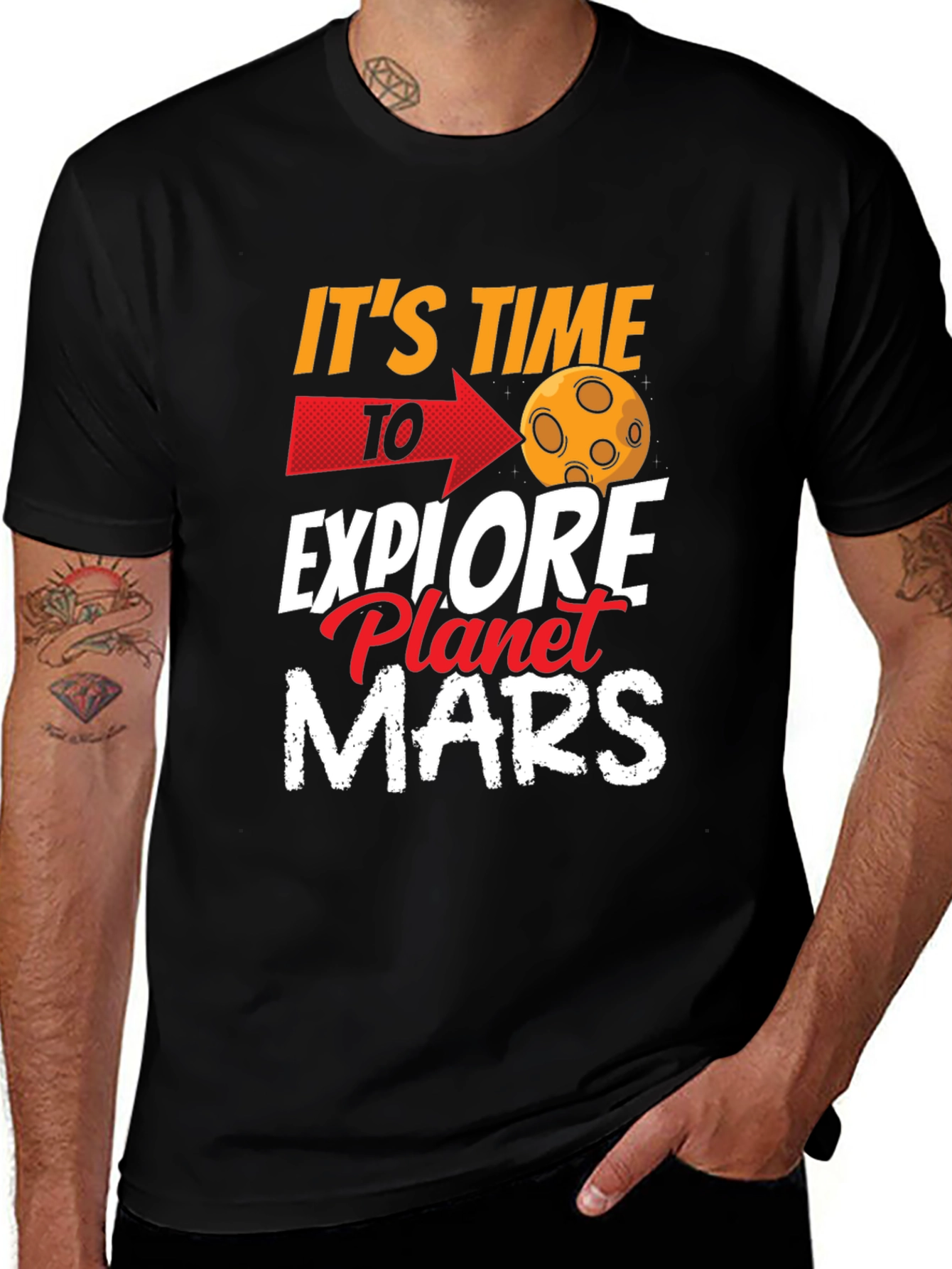 Explore Planet Mars Graphic T-Shirt
