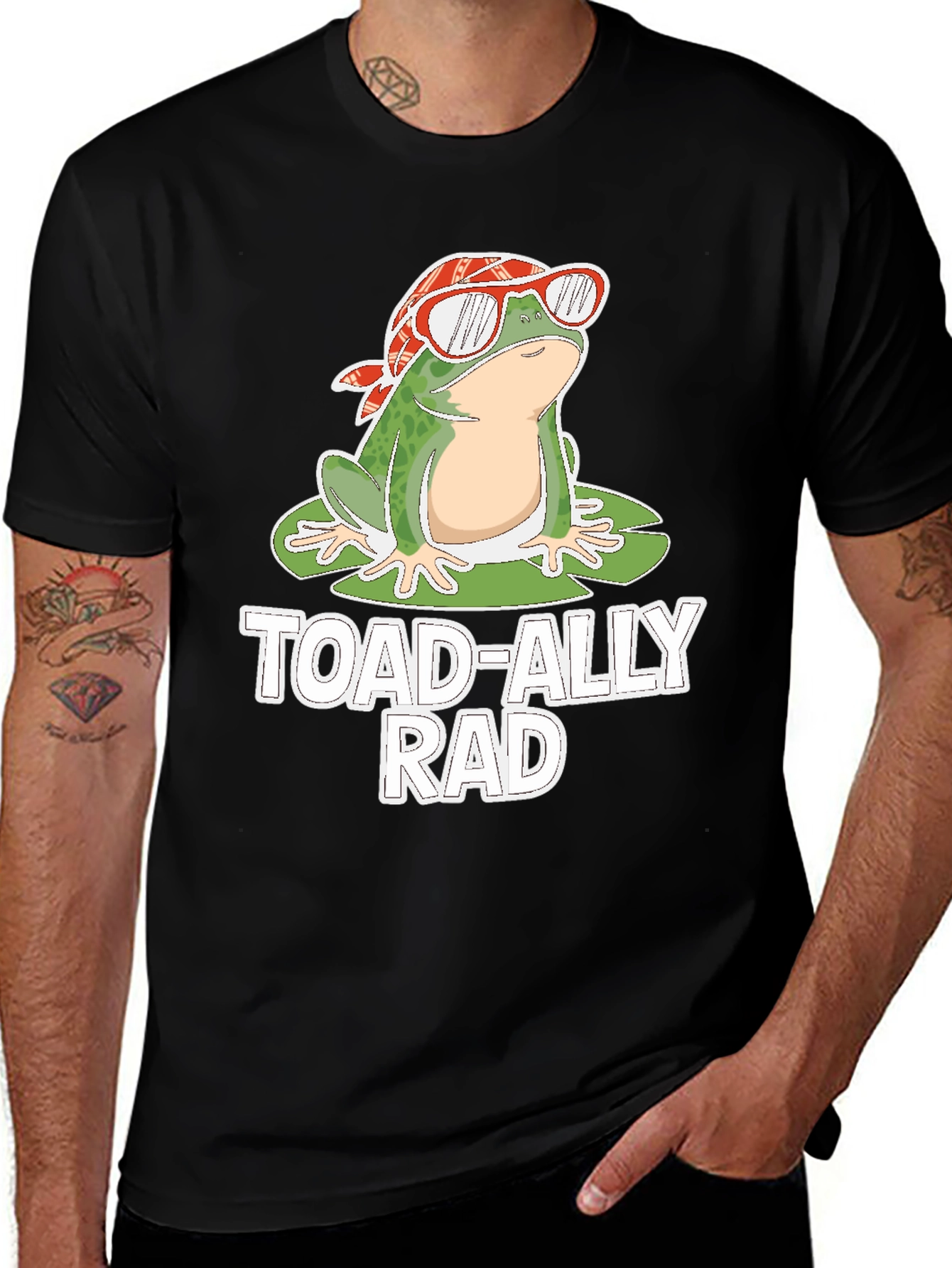 Variant 17 of Toad-Ally Rad T-Shirt: Cool Frog Tee