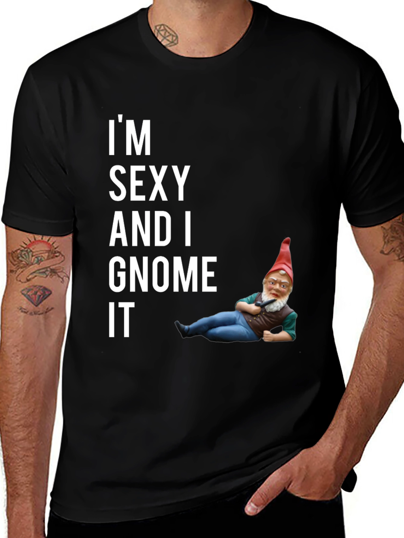 Variant 3 of Funny I'm Sexy And I Gnome It Graphic Tee