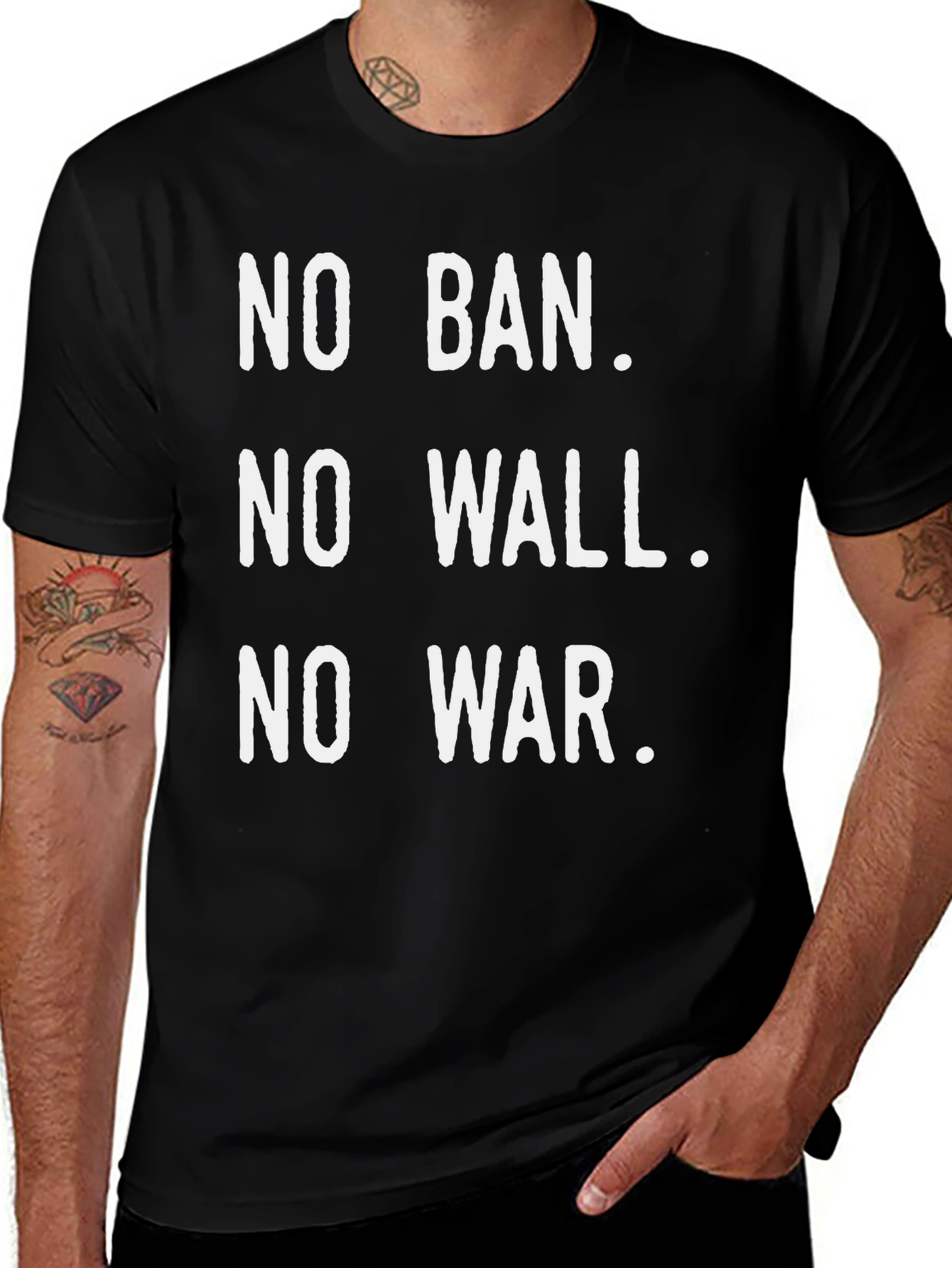 No Ban, No Wall, No War T-Shirt