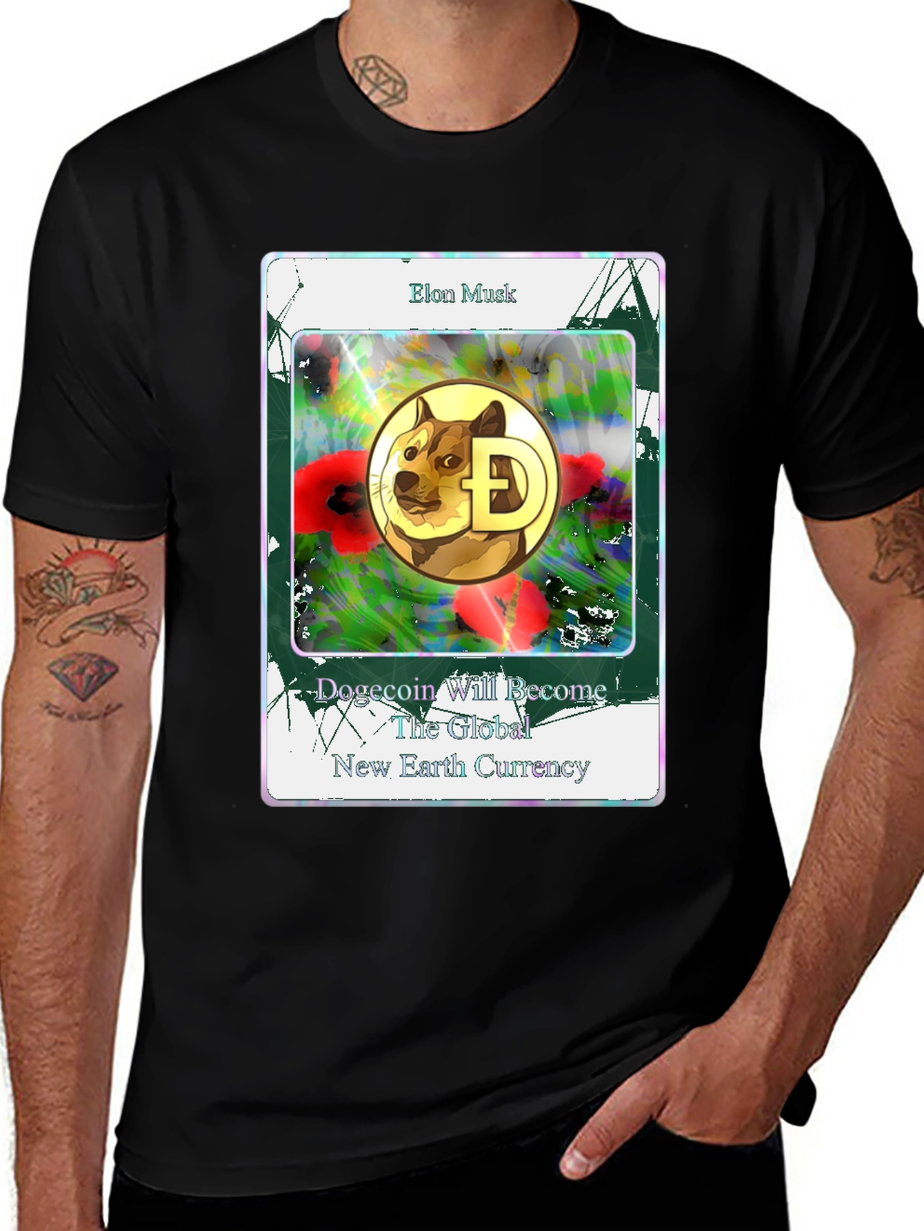 Dogecoin Global Currency T-Shirt Elon Musk