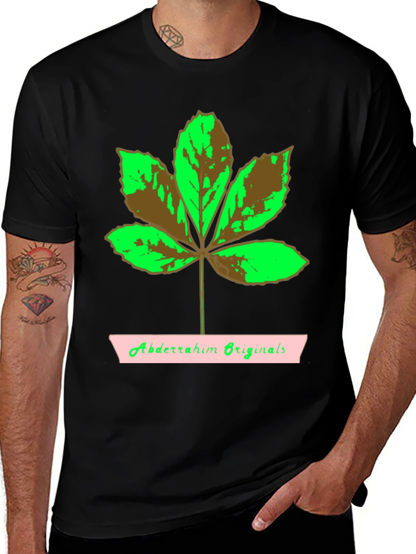 Variant 6 of Leaf Graphic Tee - Abdderrahim Originals