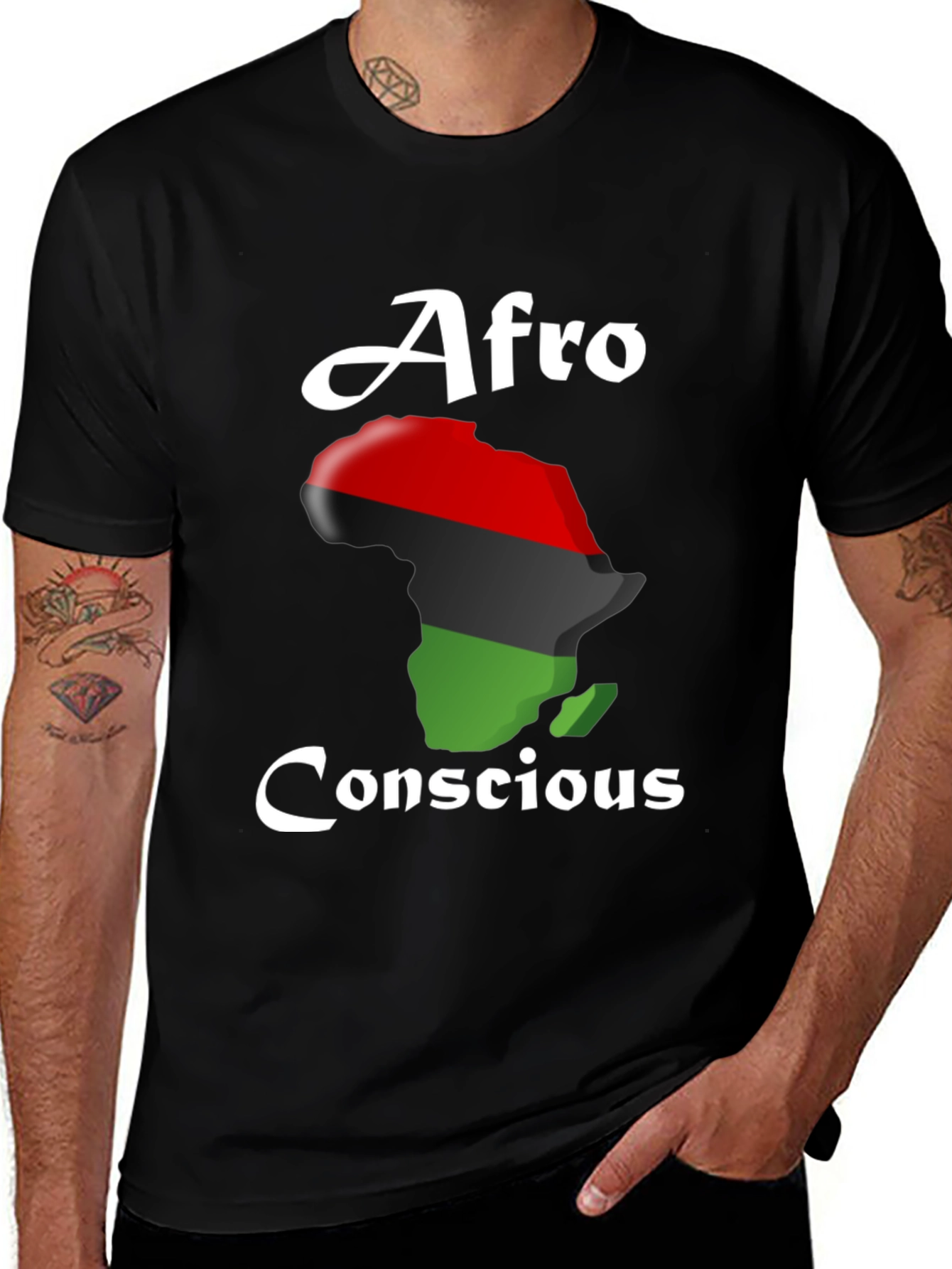 Afro Conscious T-Shirt - Africa Map Design