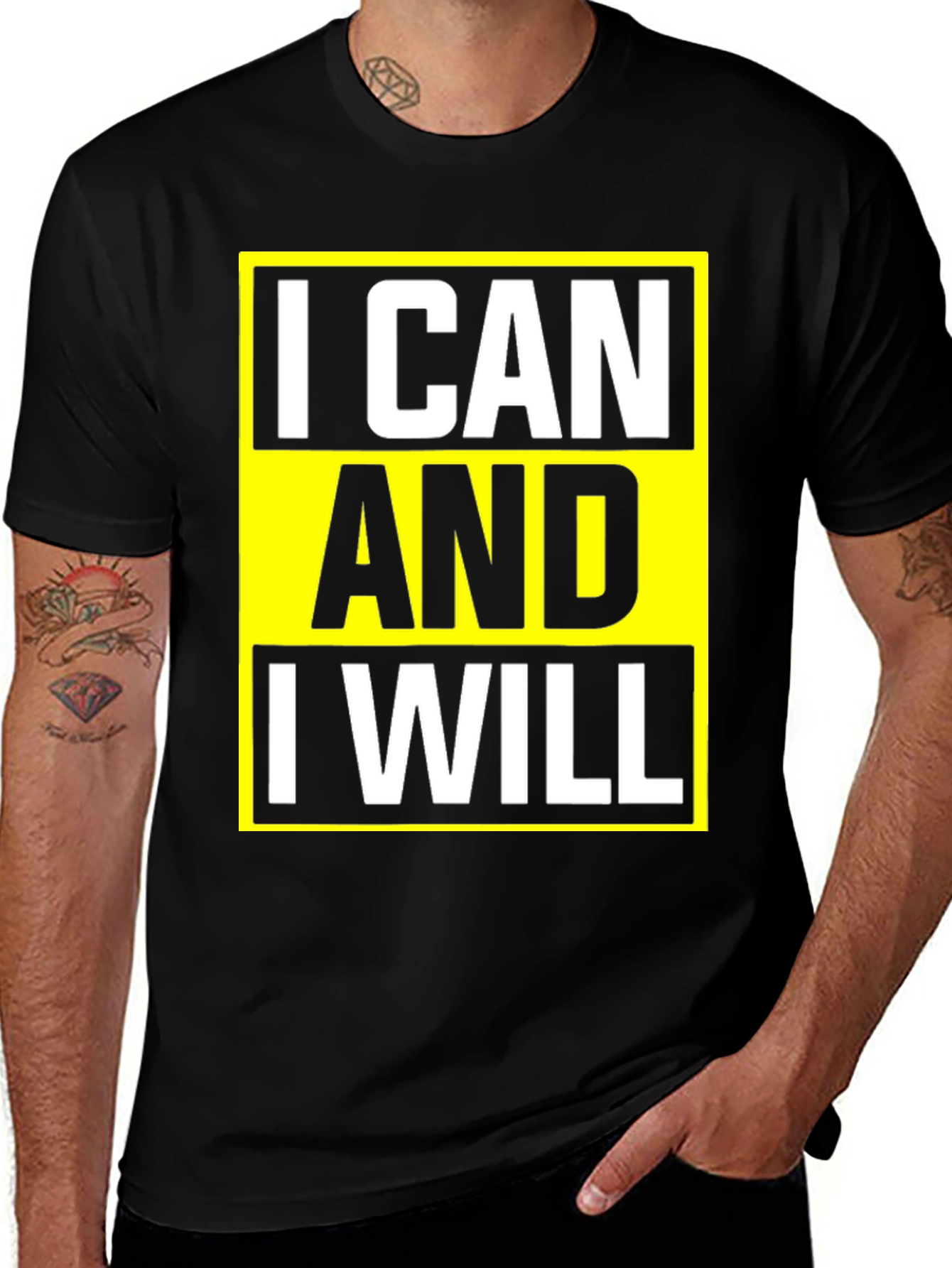 Variant 14 of Motivational I Can And I Will Graphic Tee