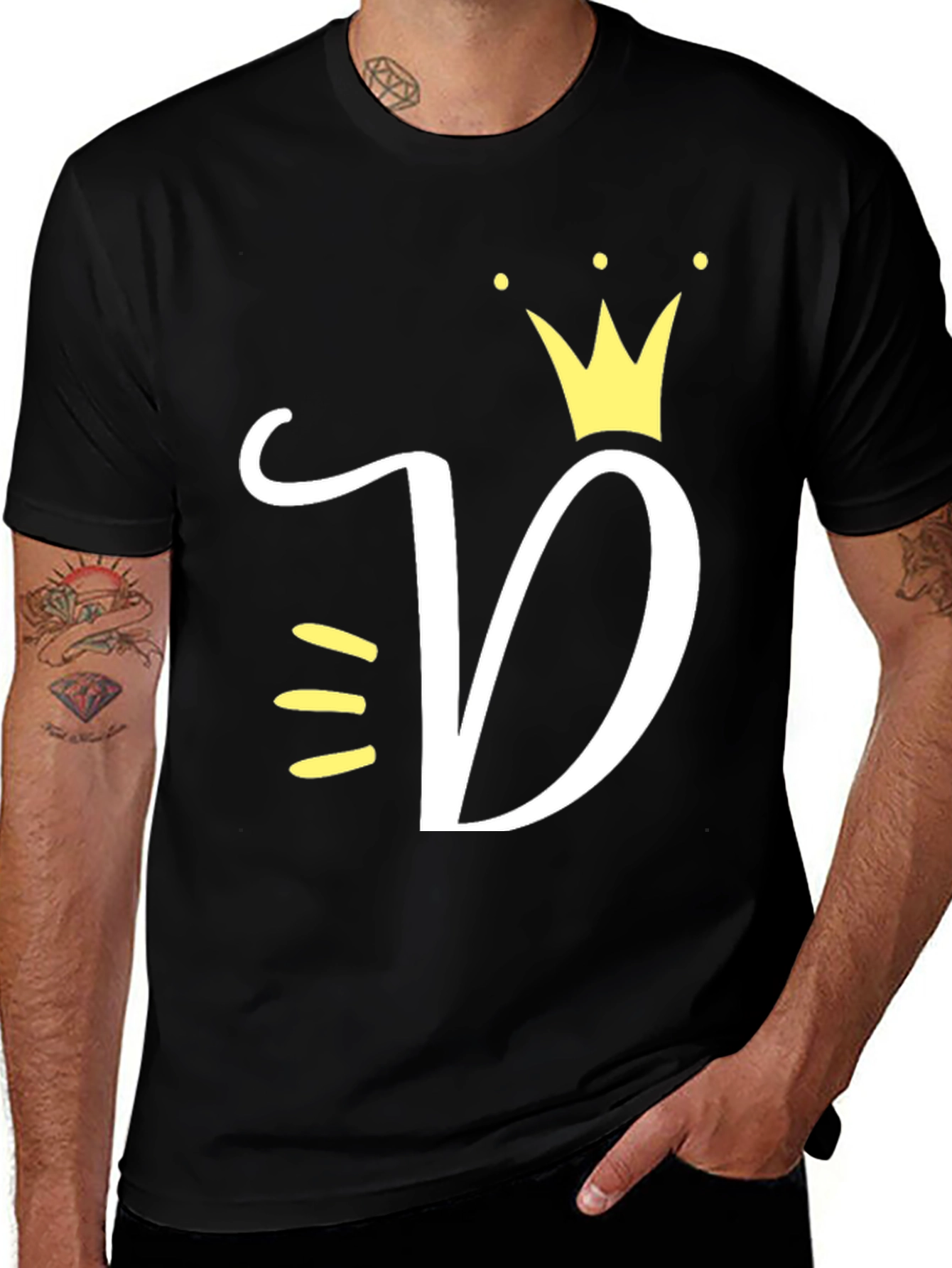 King/Queen D Letter Crown Graphic Tee