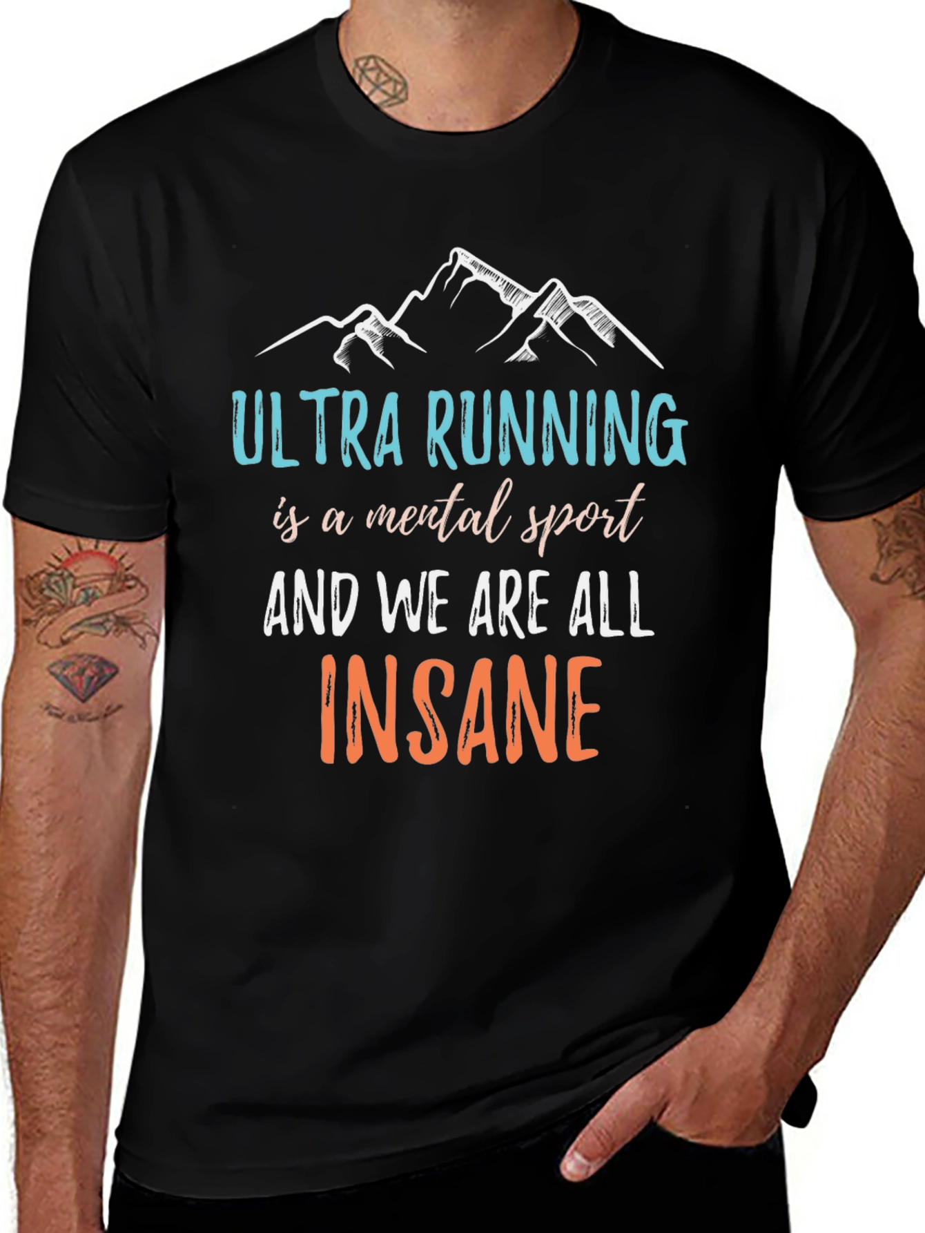 Variant 27 of Ultra Running Mental Sport T-Shirt