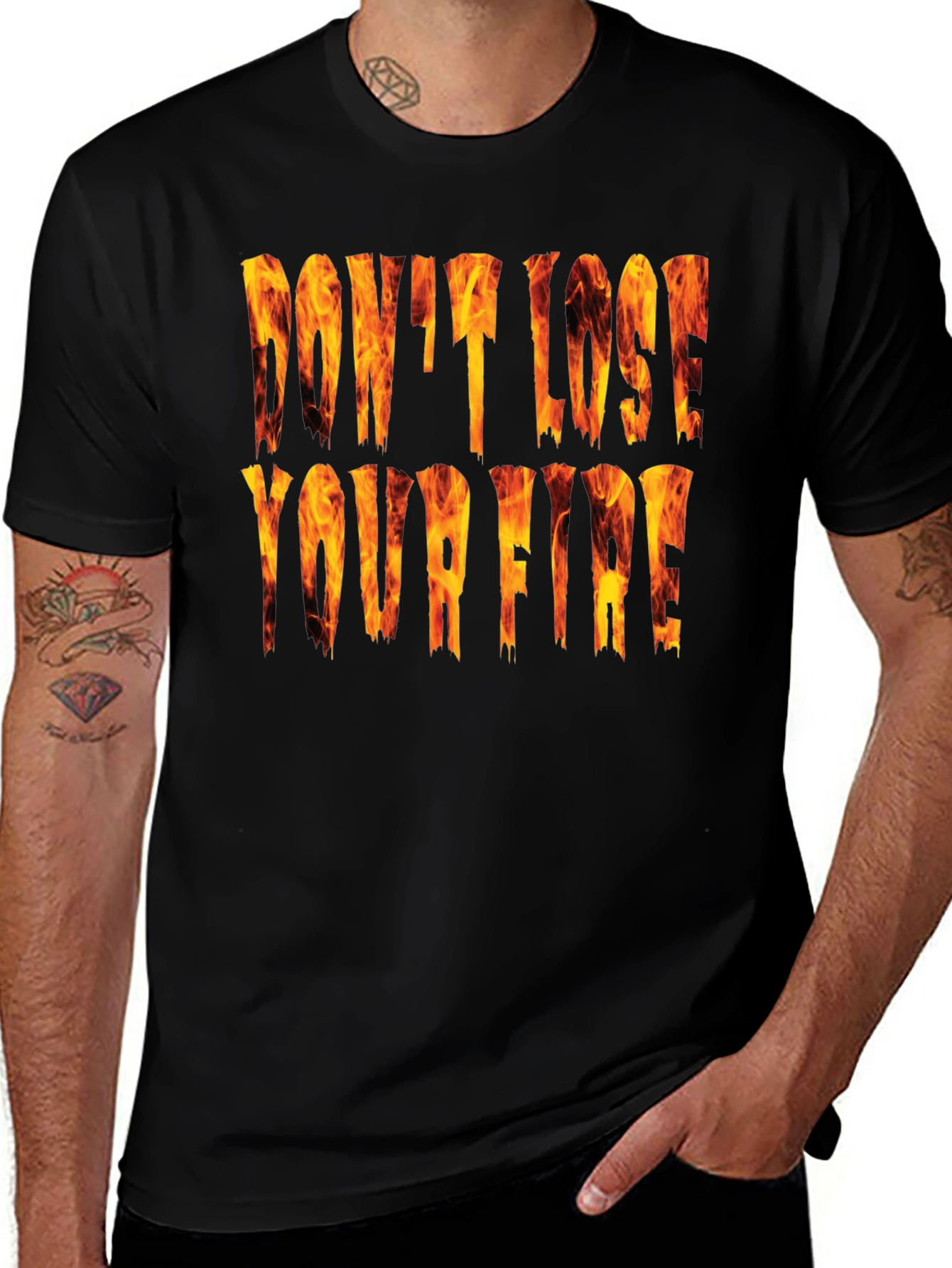 Variant 17 of Don't Lose Your Fire Graphic Tee