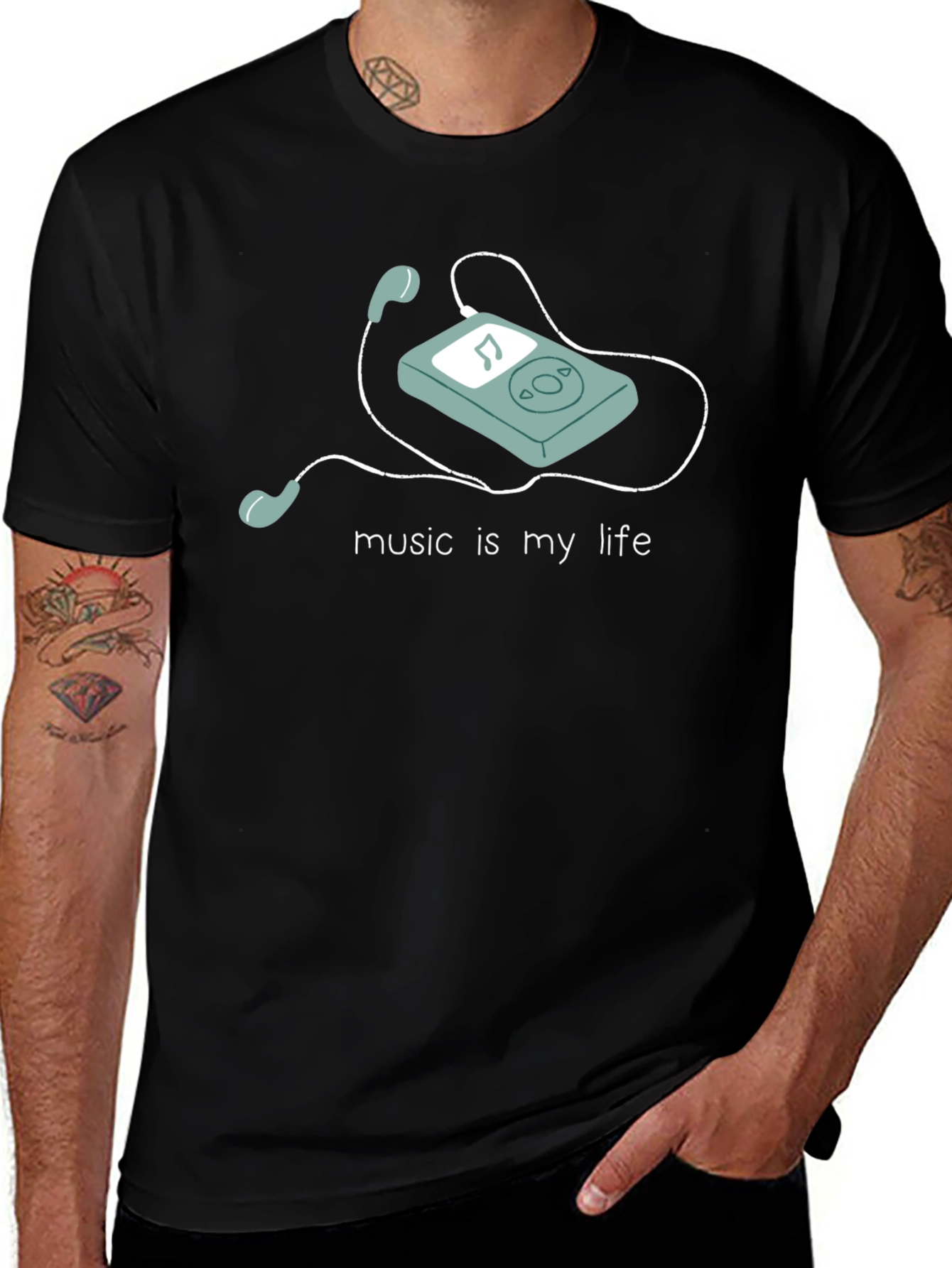 Variant 26 of Music Is My Life Graphic T-Shirt