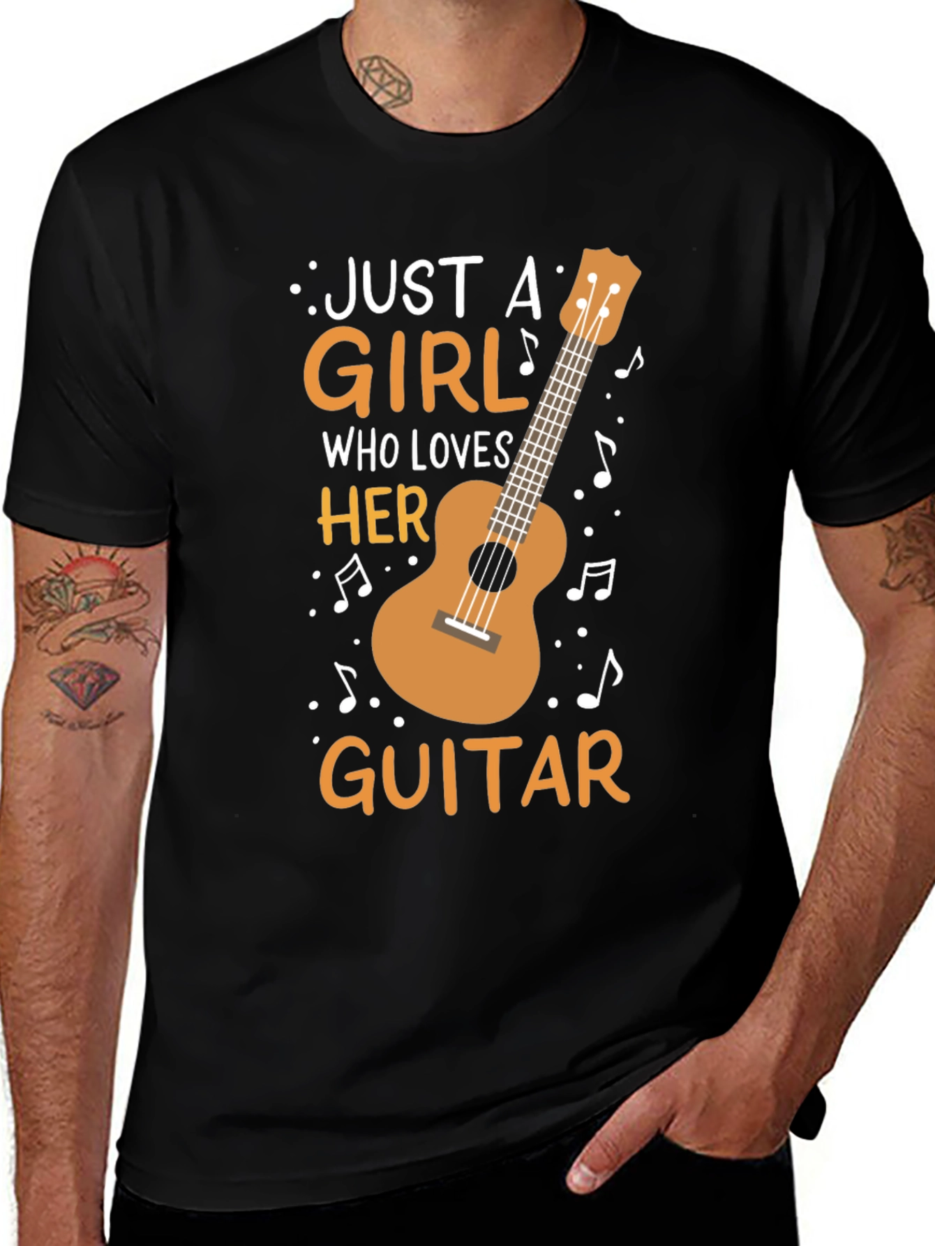 Variant 9 of Just A Girl Who Loves Her Guitar T-Shirt