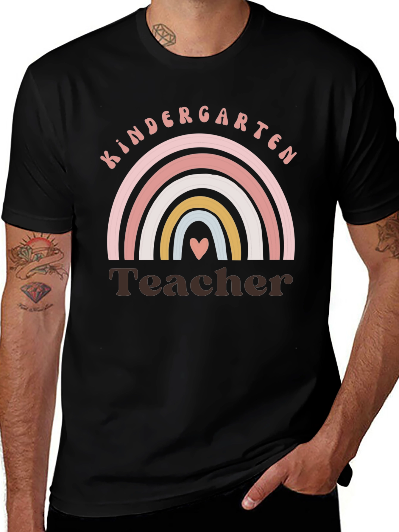 Variant 2 of Kindergarten Teacher Rainbow T-Shirt