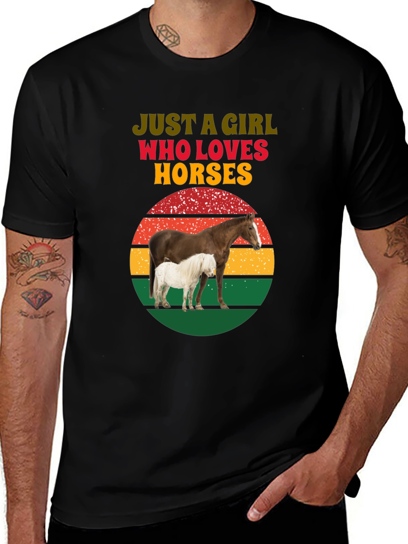 Variant 9 of Just a Girl Who Loves Horses T-Shirt