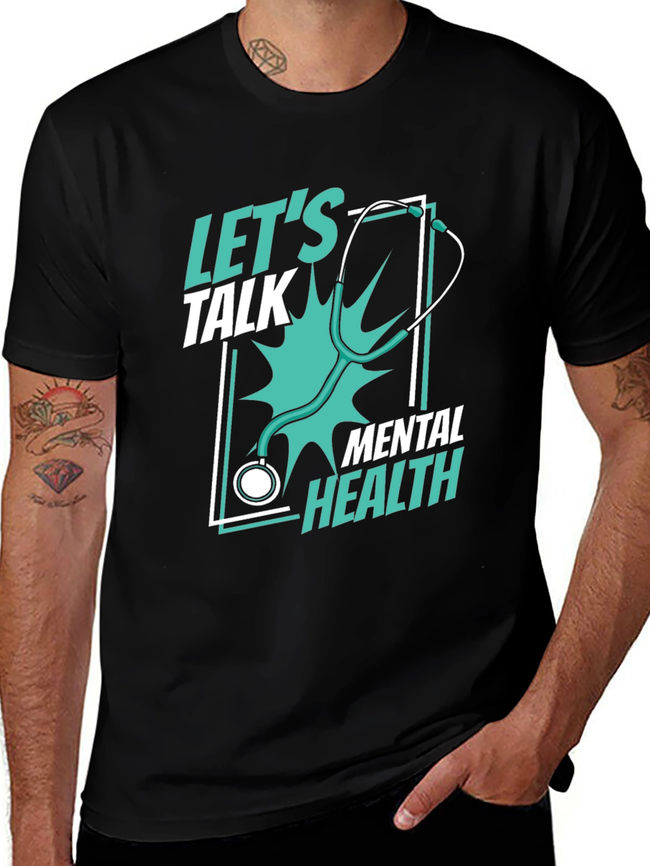 Variant 25 of Let's Talk Mental Health Tee