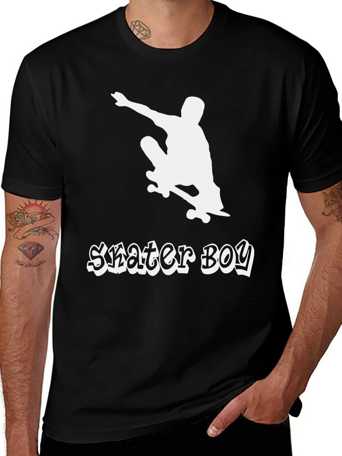 Variant 28 of Skater Boy Graphic T-Shirt - Cool Skateboarding Design