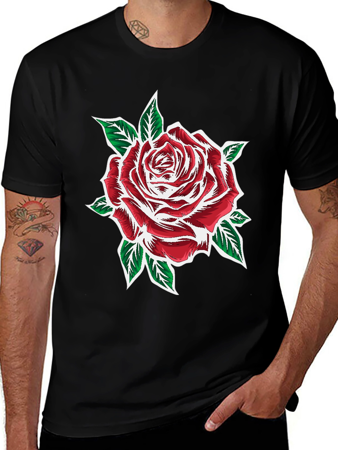 Variant 24 of Rose Graphic Print T-Shirt