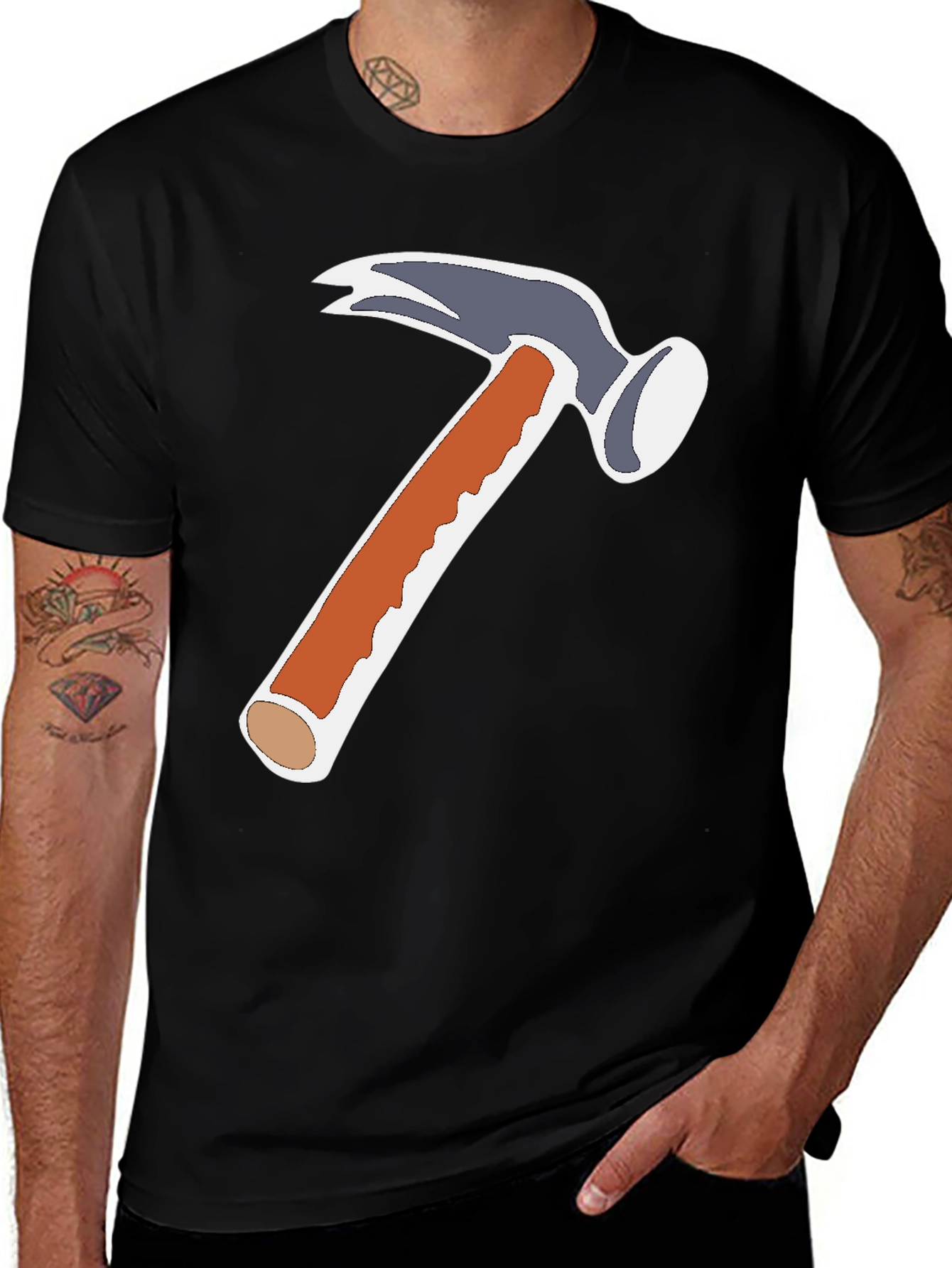 Variant 11 of Hammer Graphic T-Shirt - Classic Black Tee