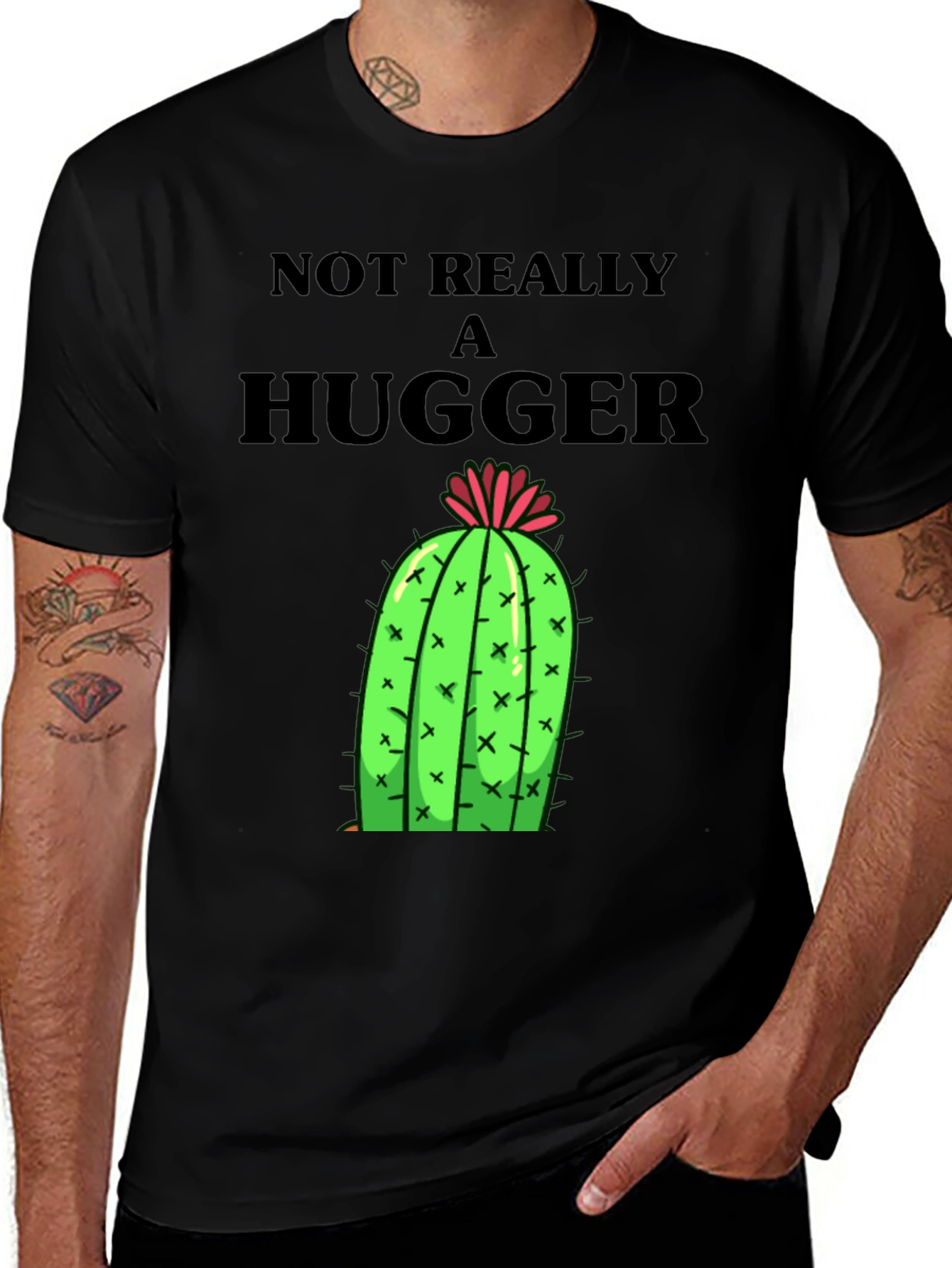 Not Really A Hugger Cactus T-Shirt