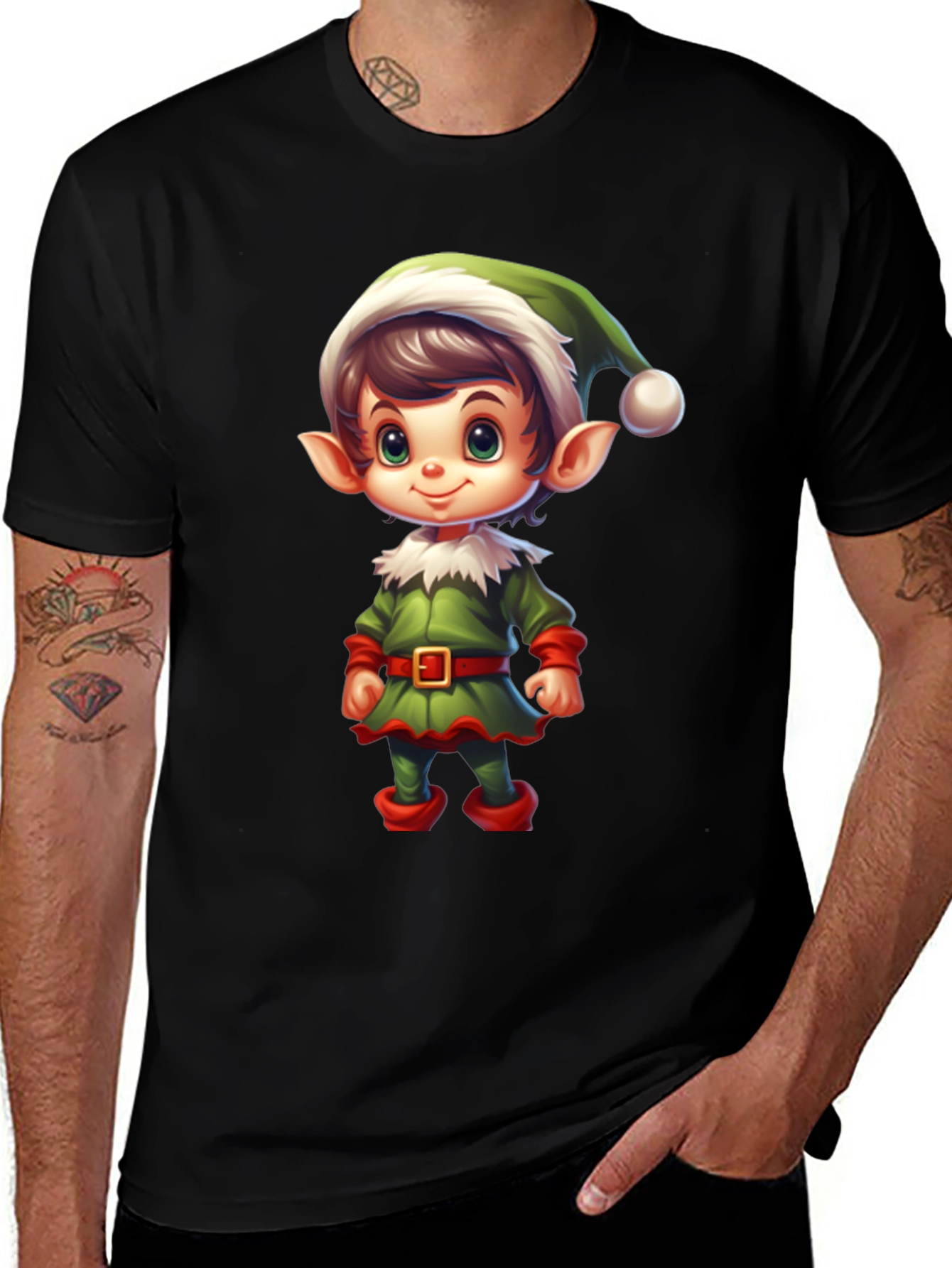 Variant 9 of Festive Elf Graphic Tee