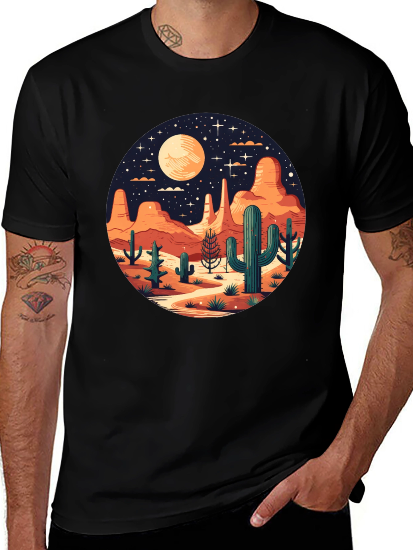 Variant 27 of Desert Landscape Graphic T-Shirt