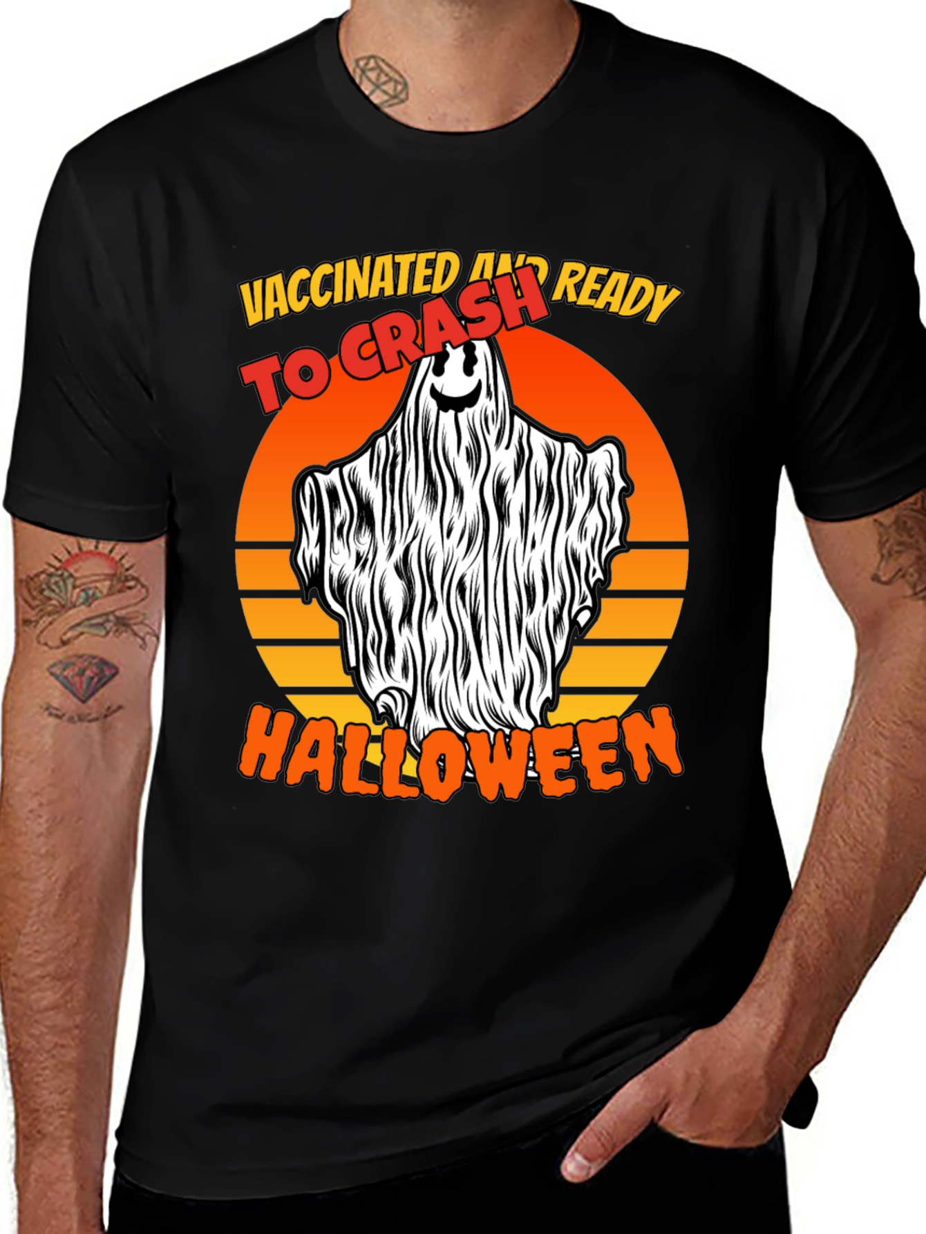 Vaccinated and Ready to Crash Halloween T-Shirt