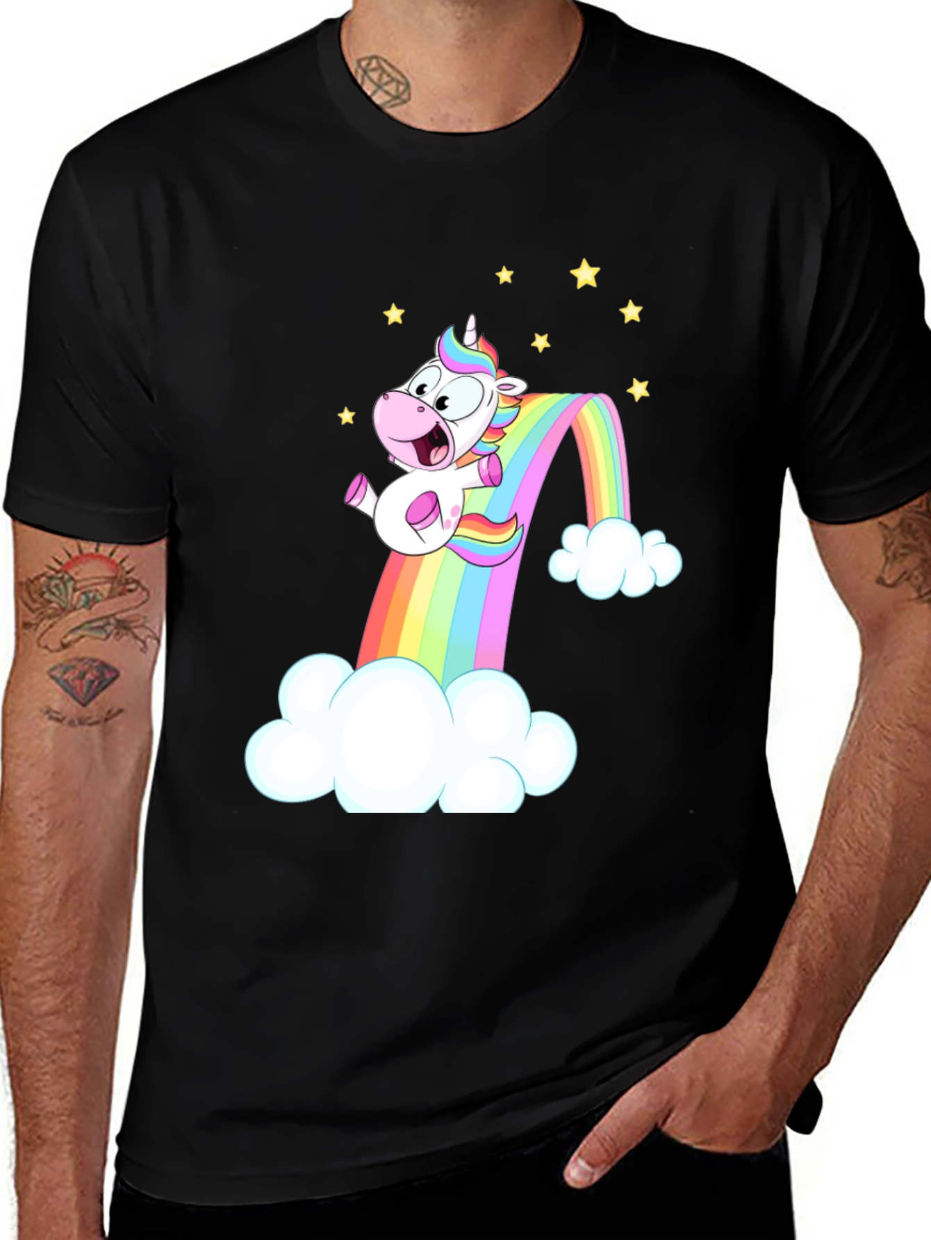 Variant 20 of Unicorn Rainbow T-Shirt - Fun Cartoon Graphic Tee
