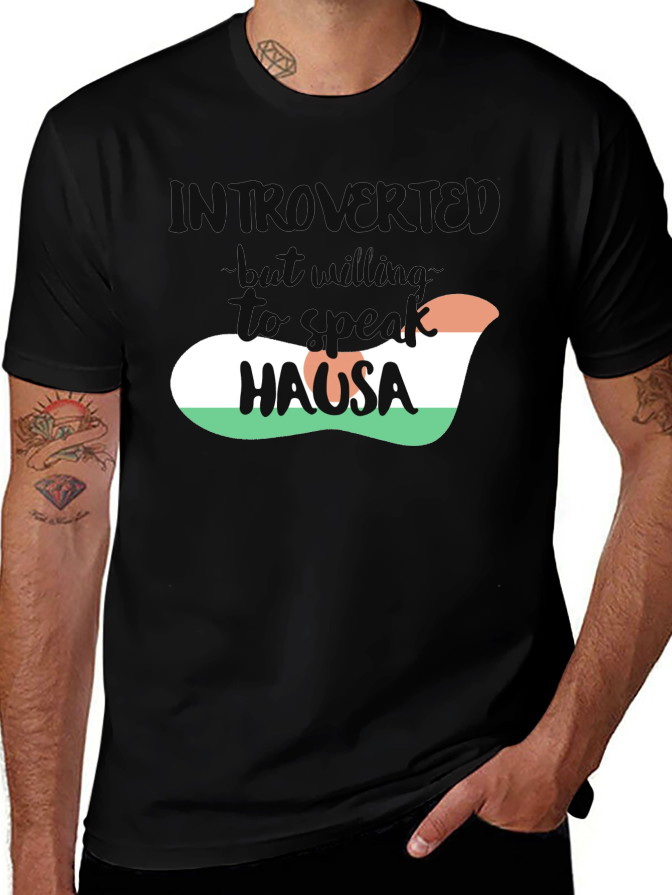 Variant 11 of Introvert Hausa Speak T-Shirt