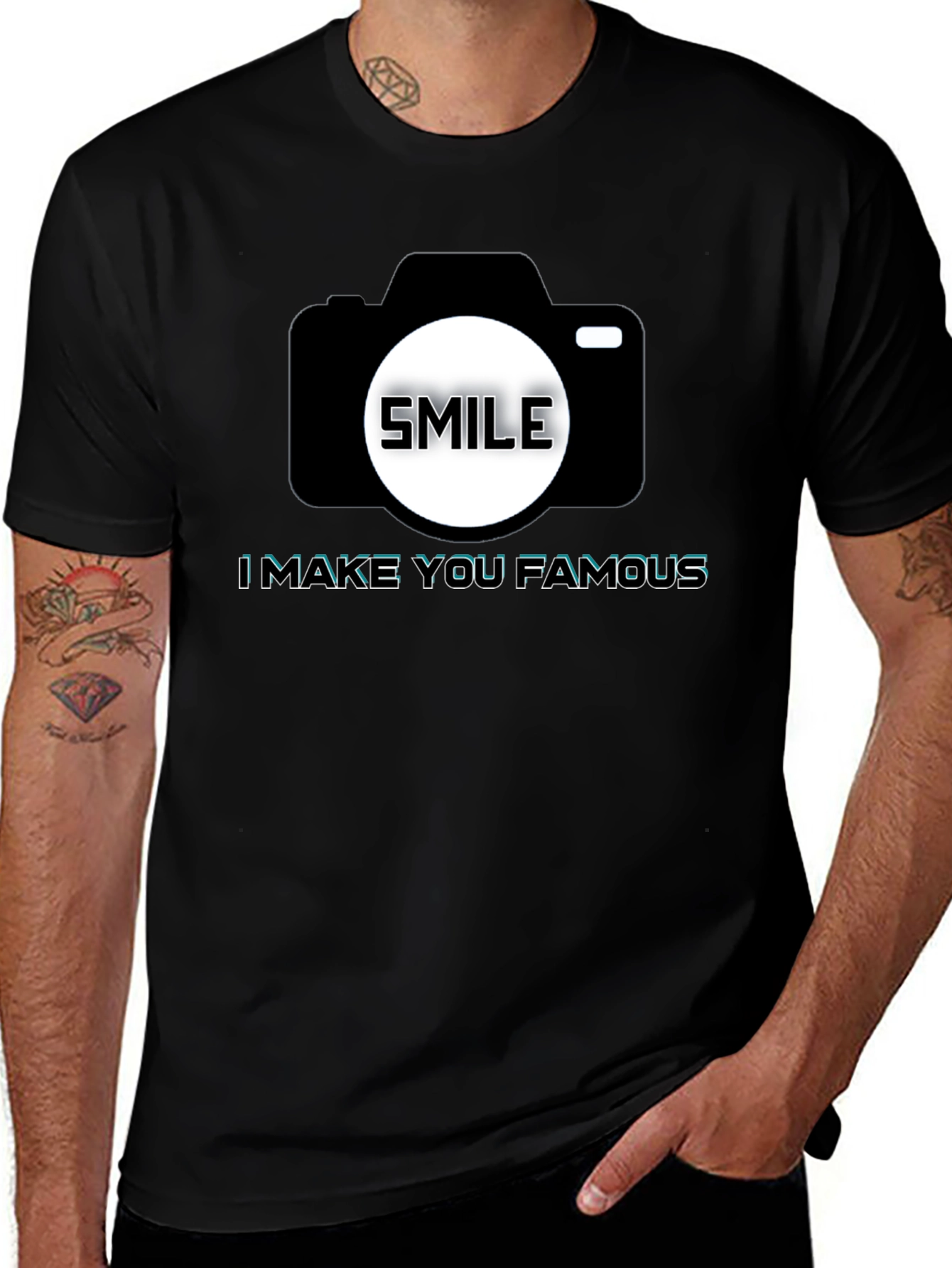 Variant 12 of Smile Camera T-Shirt - Make You Famous