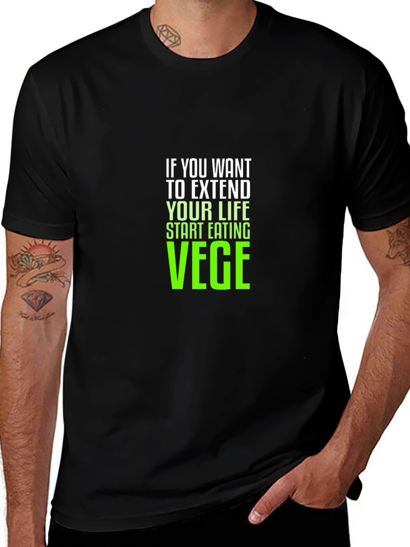 Variant 23 of Eat Vege Extend Life T-Shirt